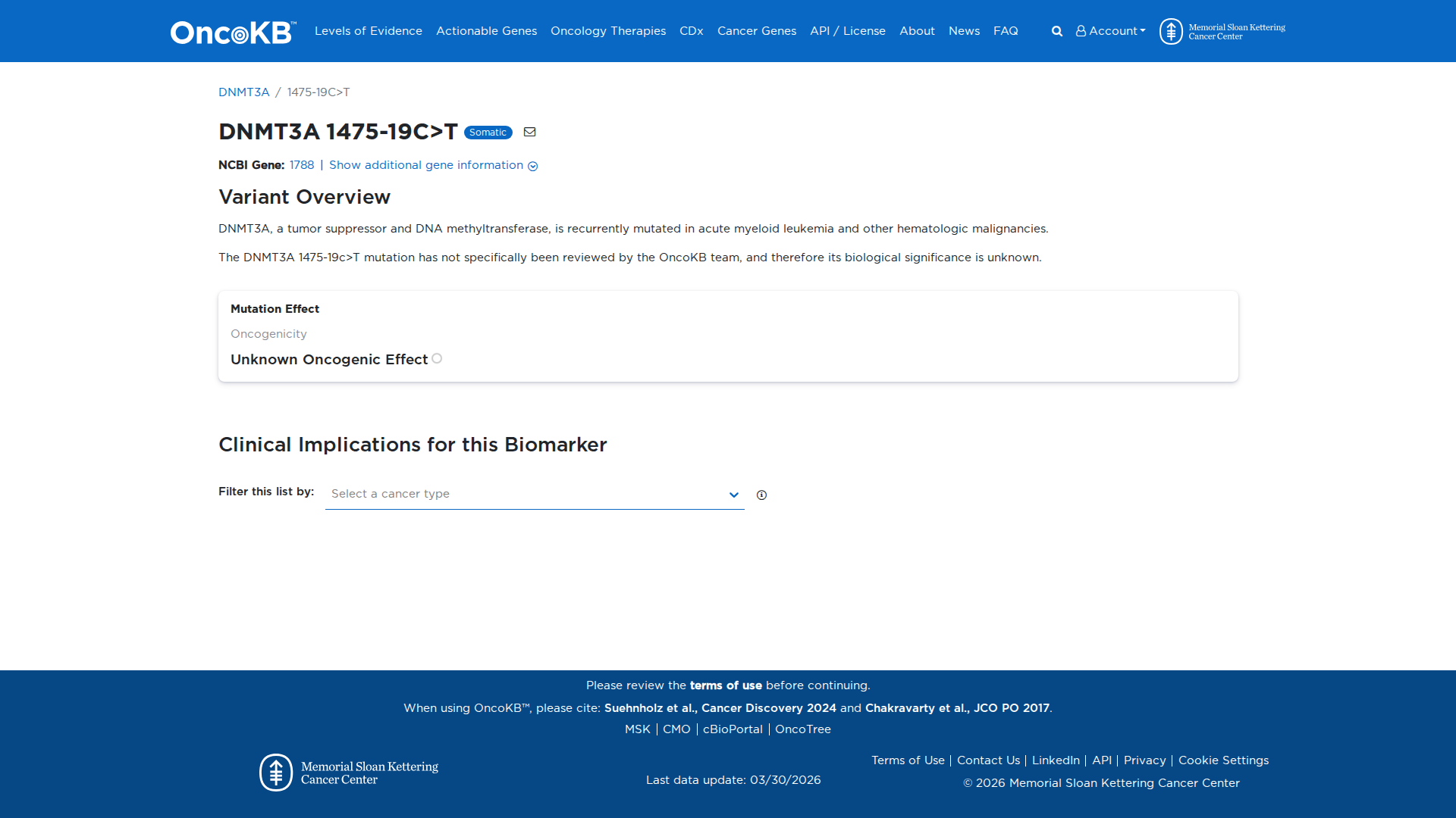 OncoKB Preview