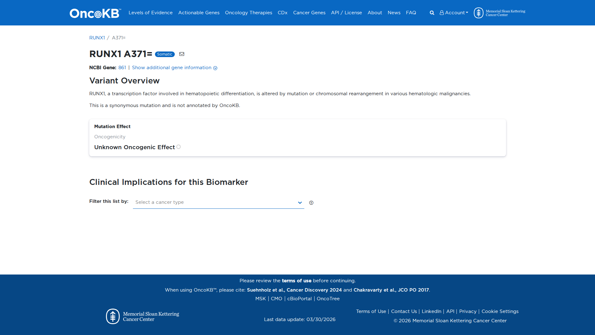 OncoKB Preview