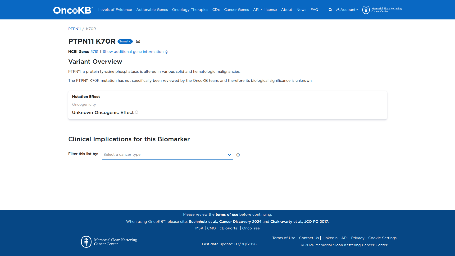 OncoKB Preview
