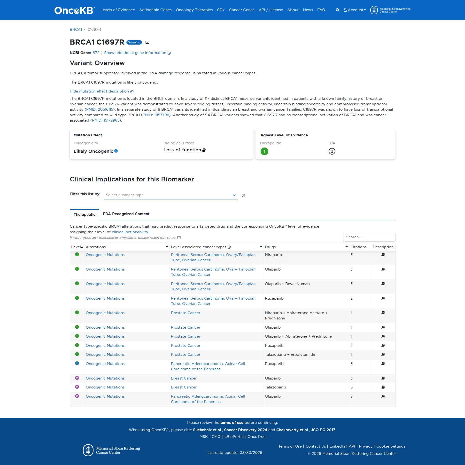 OncoKB Preview