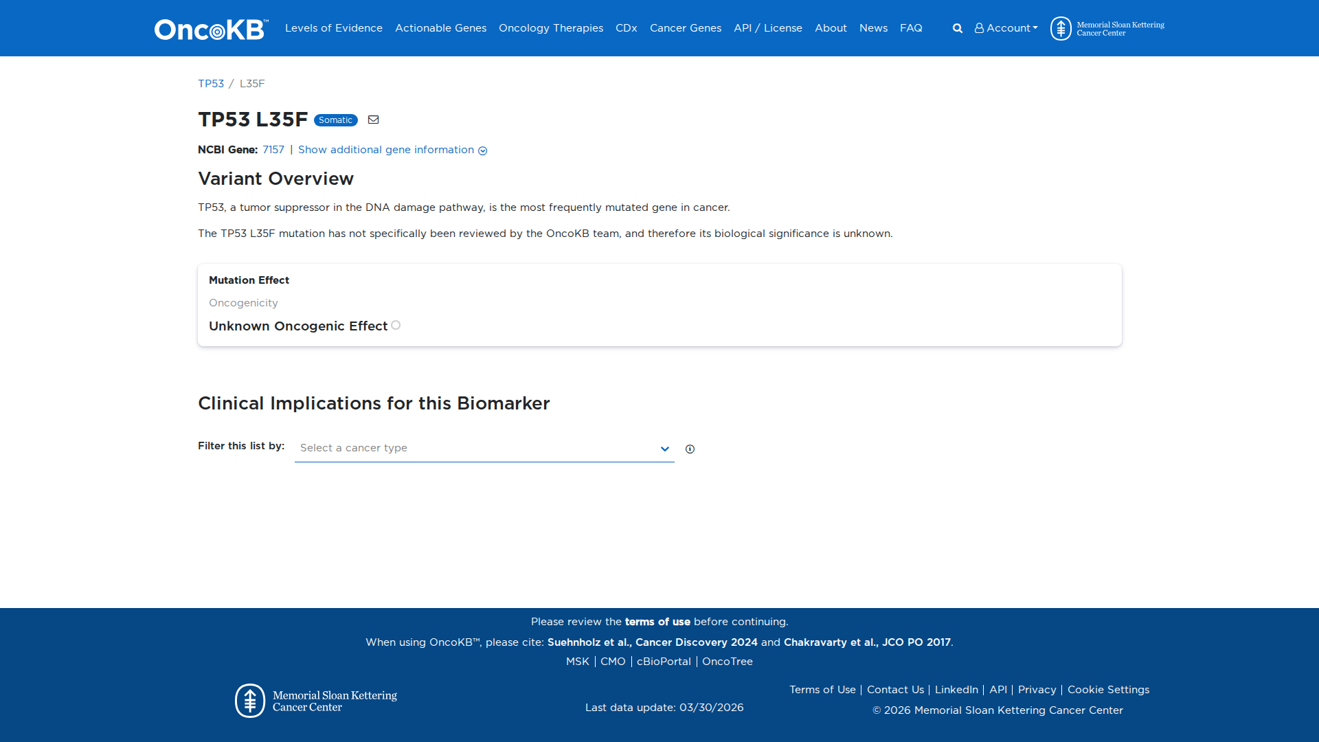 OncoKB Preview