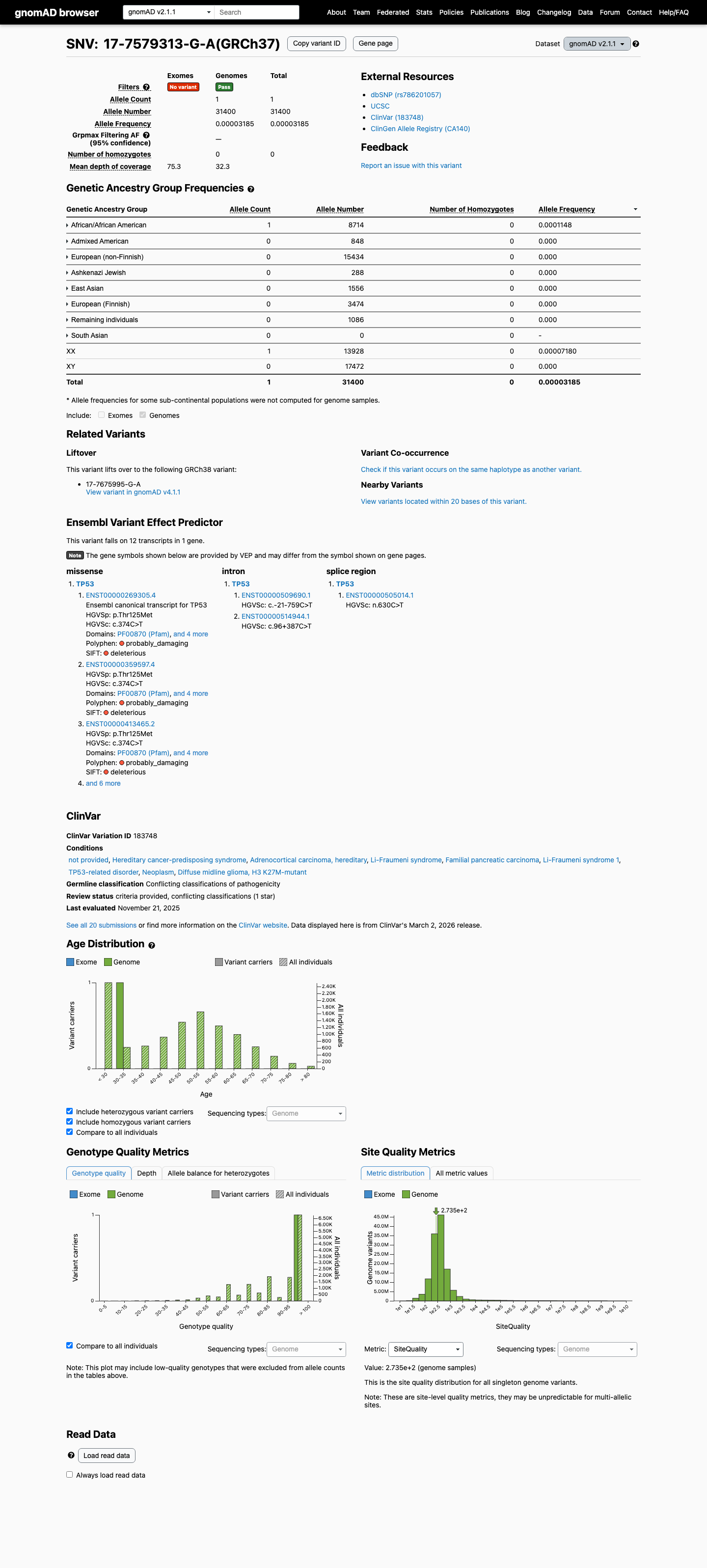 gnomAD v2.1 screenshot