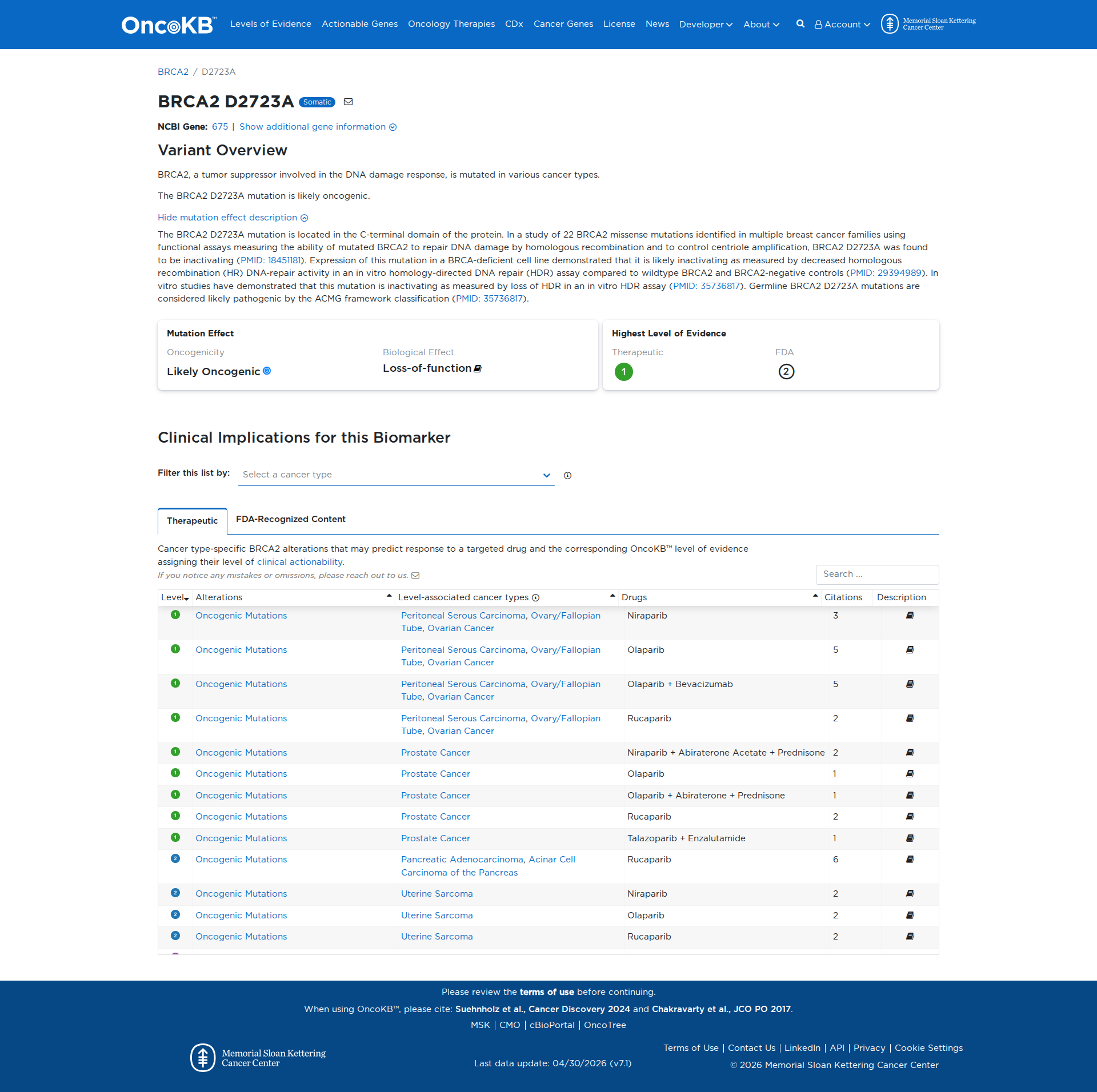 OncoKB Preview