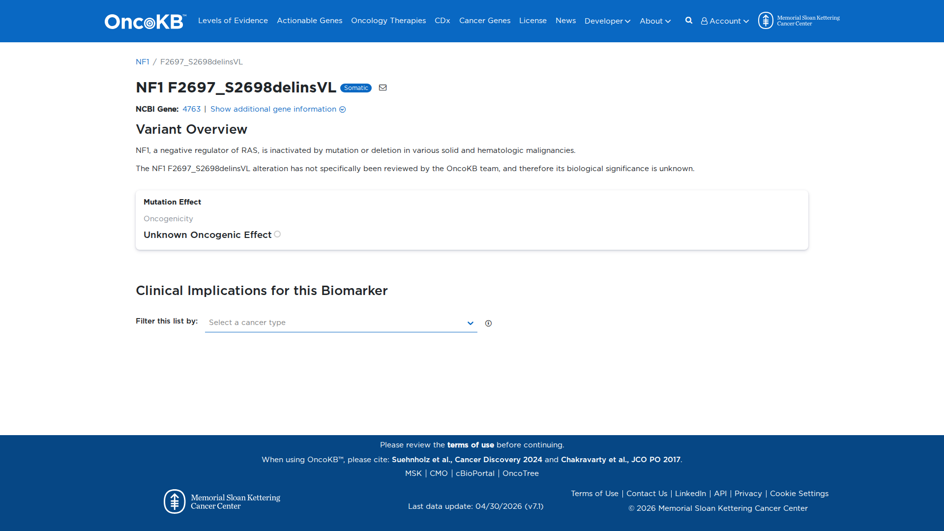 OncoKB Preview