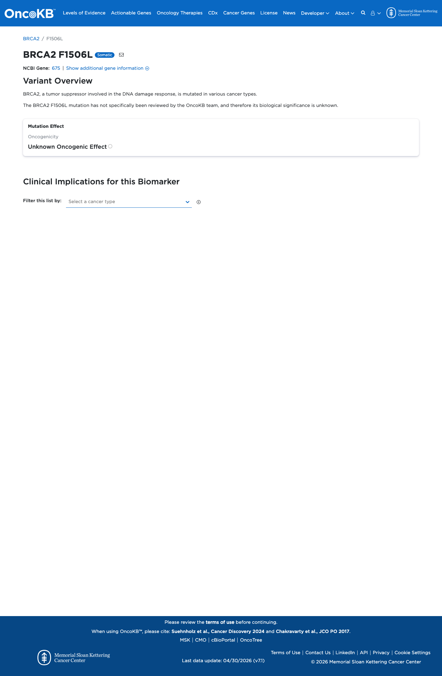Functional evidence