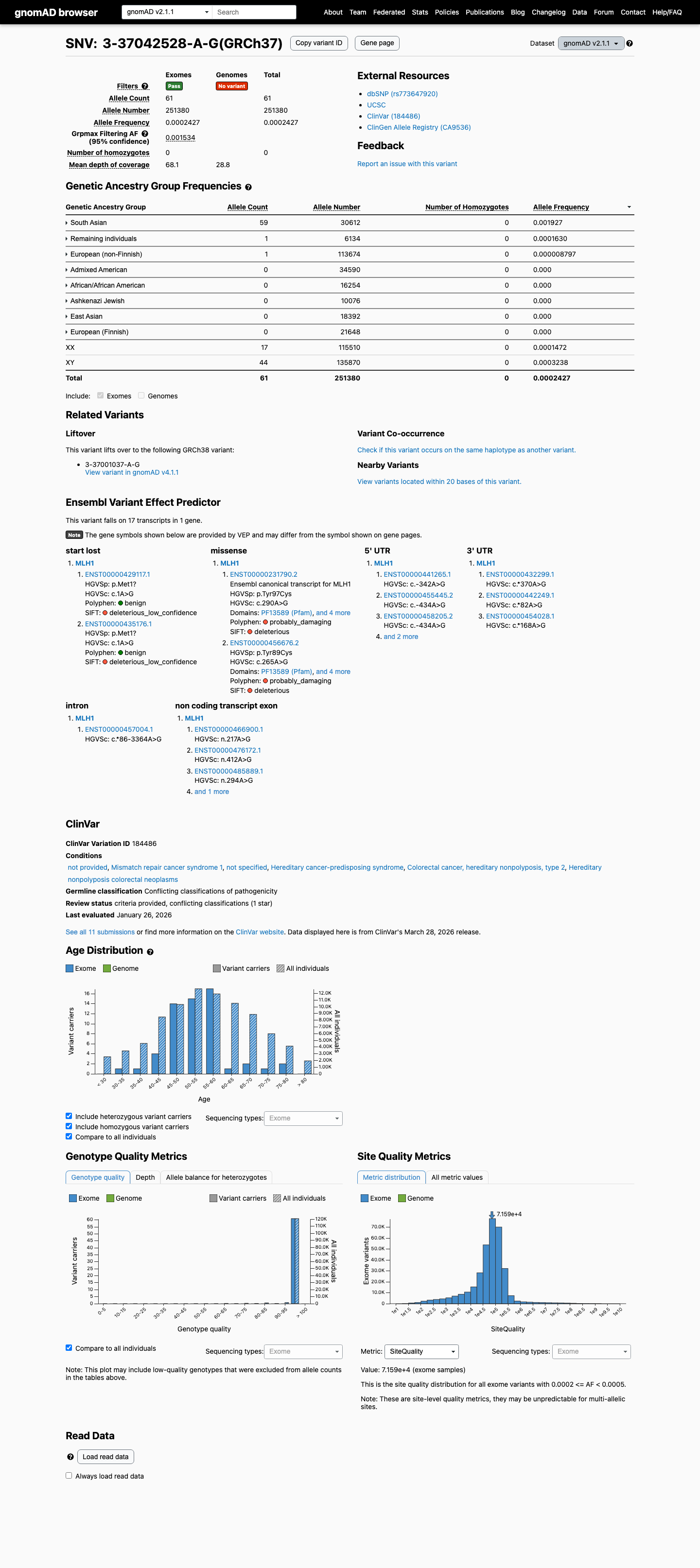 gnomAD v2.1 screenshot