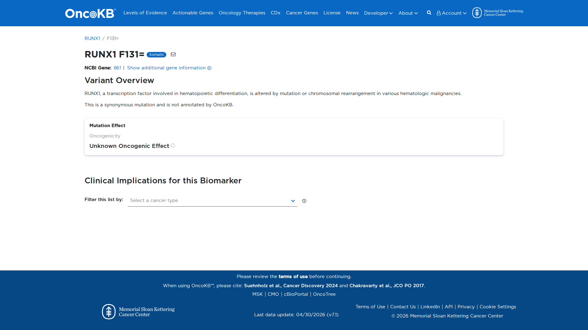 OncoKB Preview