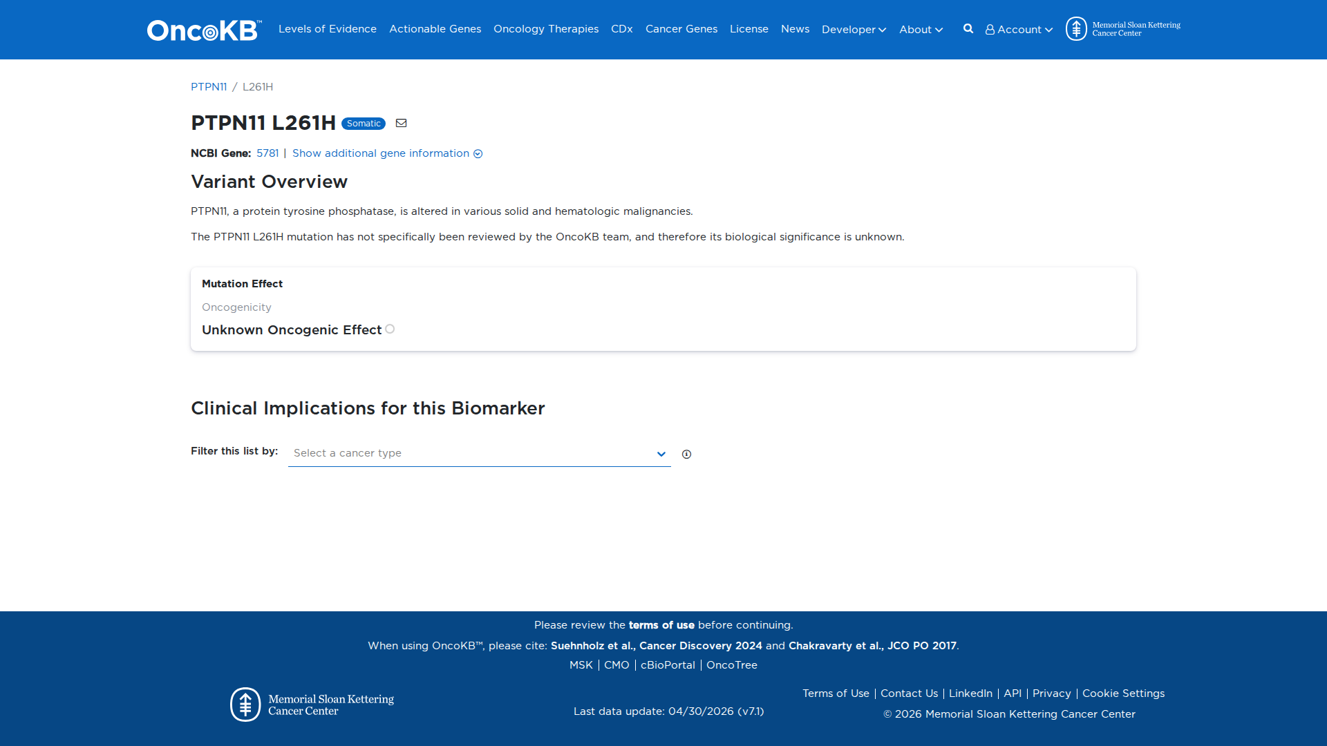 OncoKB Preview