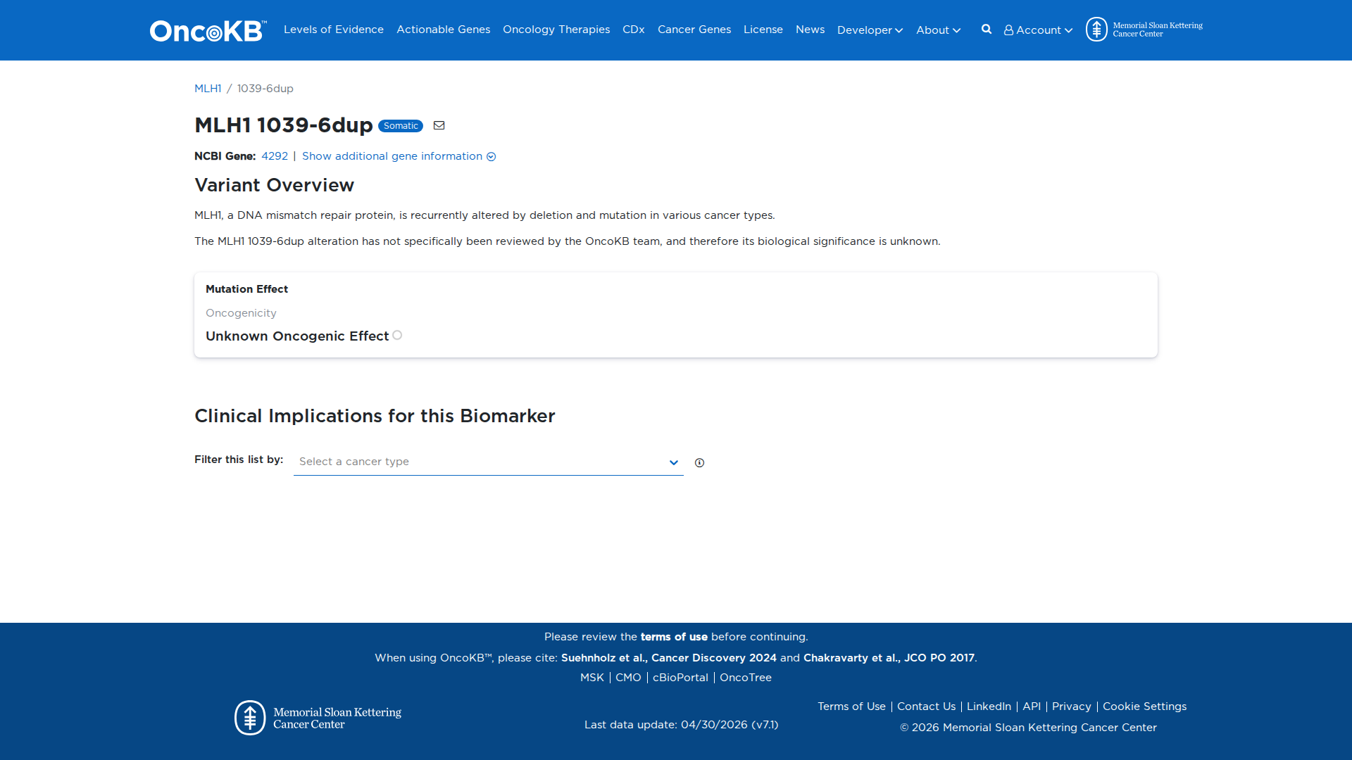 OncoKB Preview