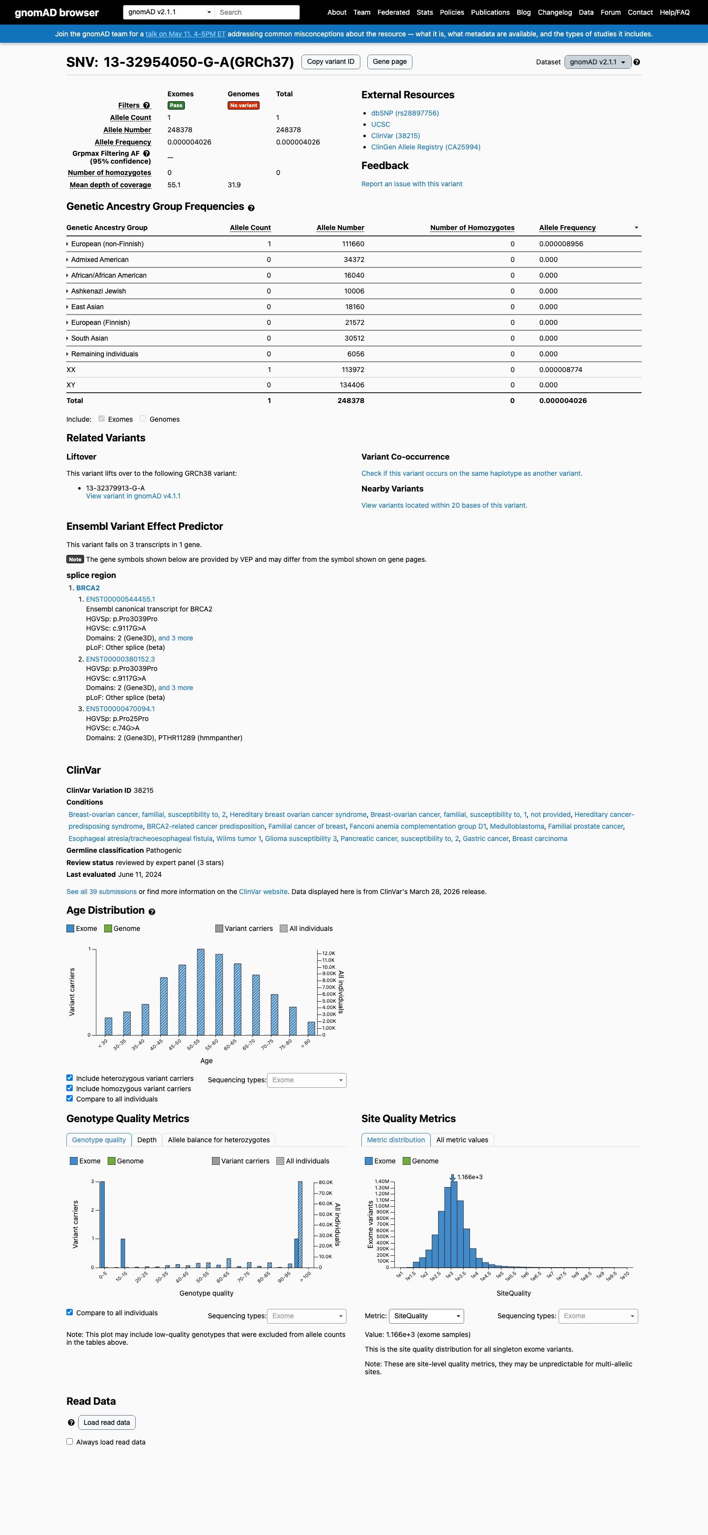 gnomAD v2.1 screenshot