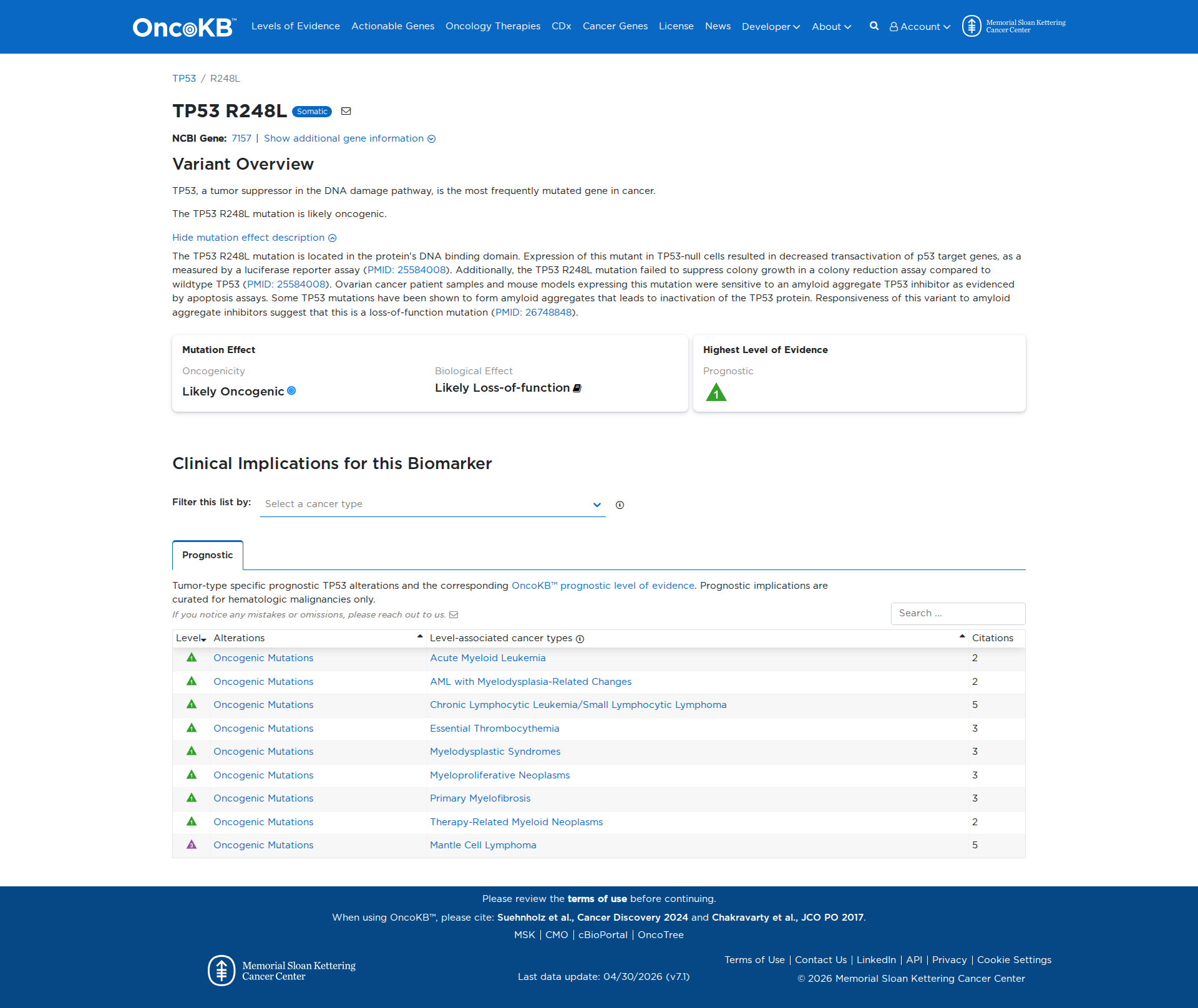 OncoKB Preview