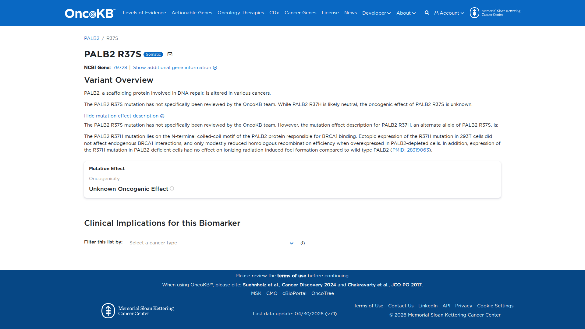 OncoKB Preview
