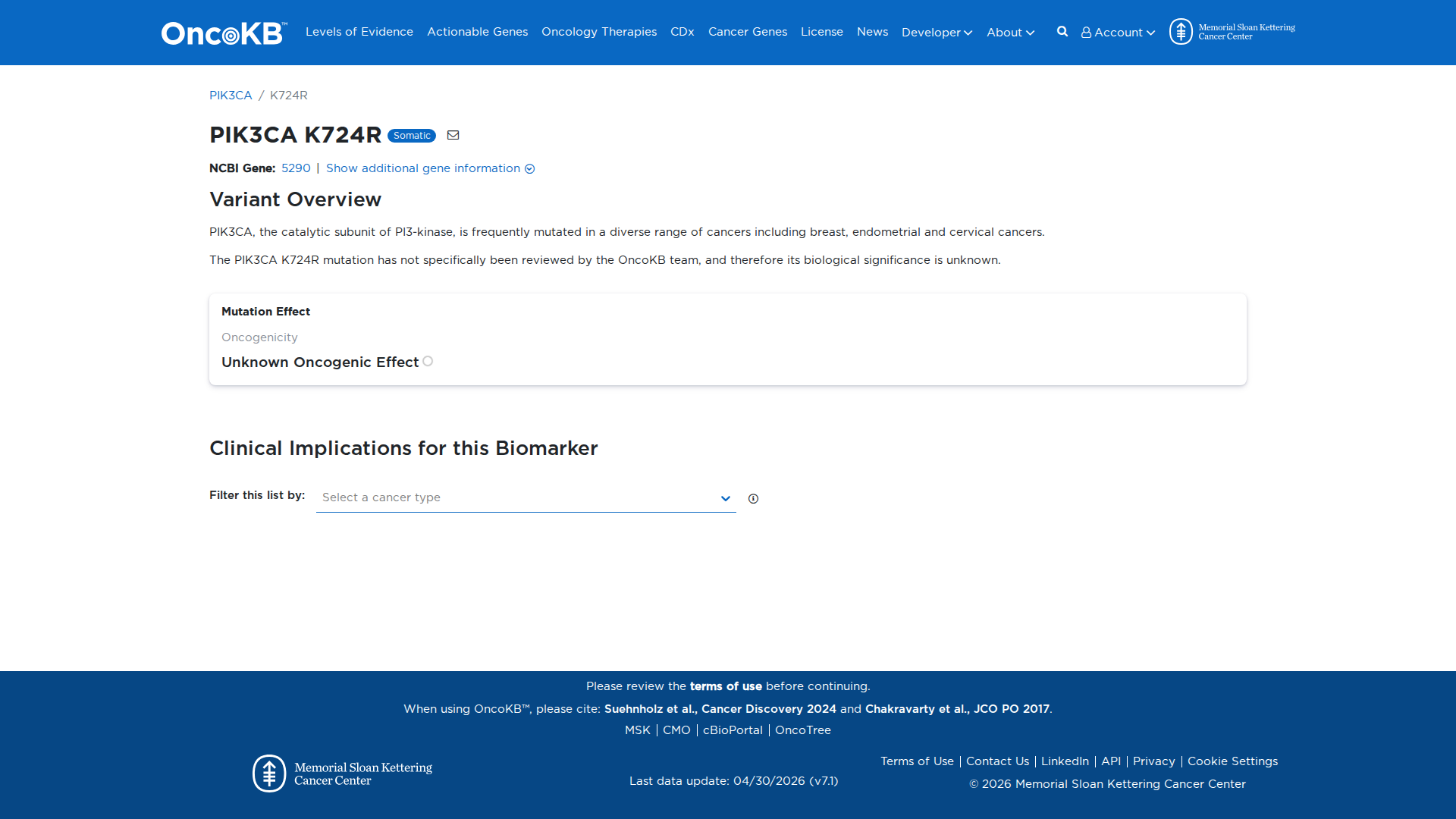 OncoKB Preview