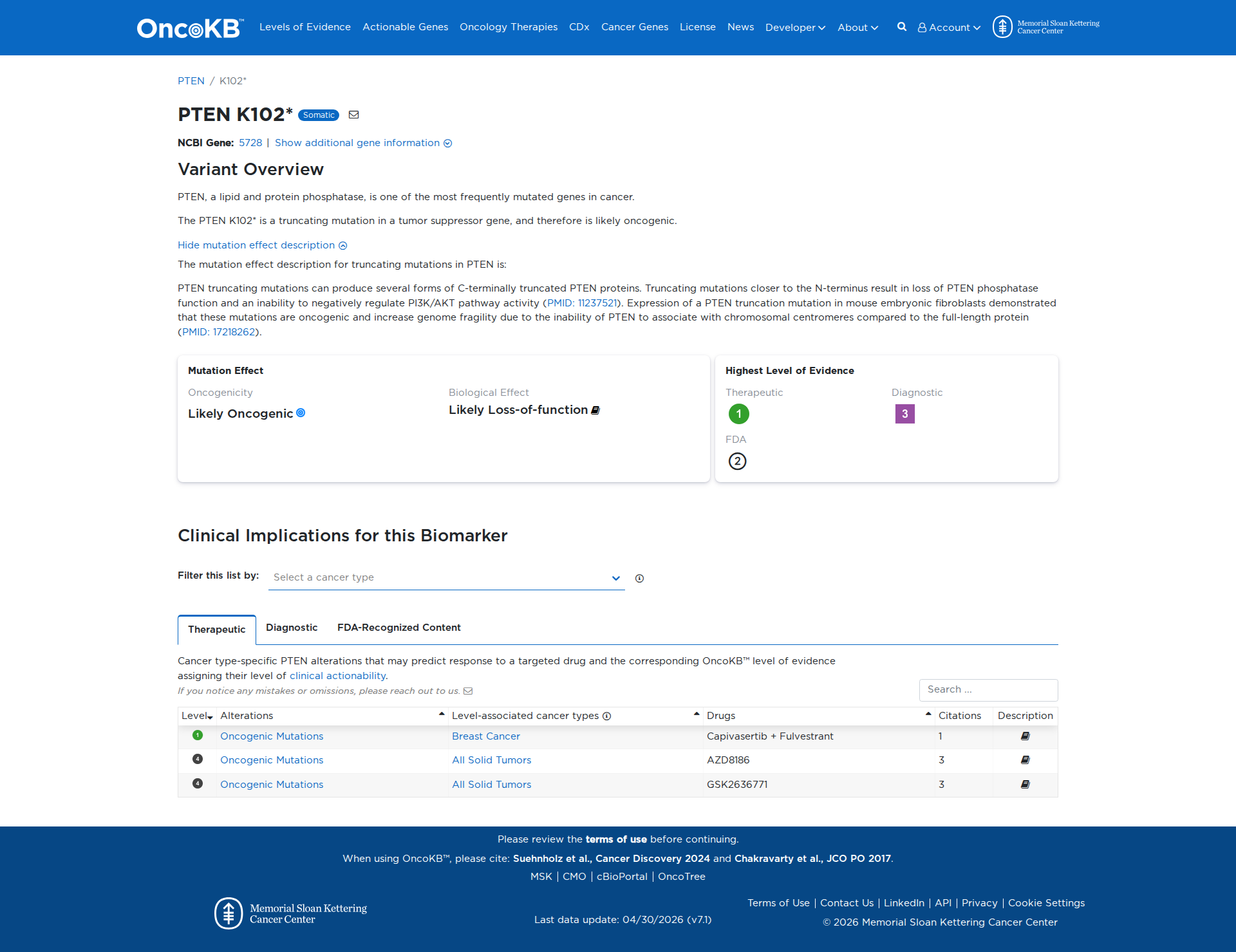 OncoKB Preview