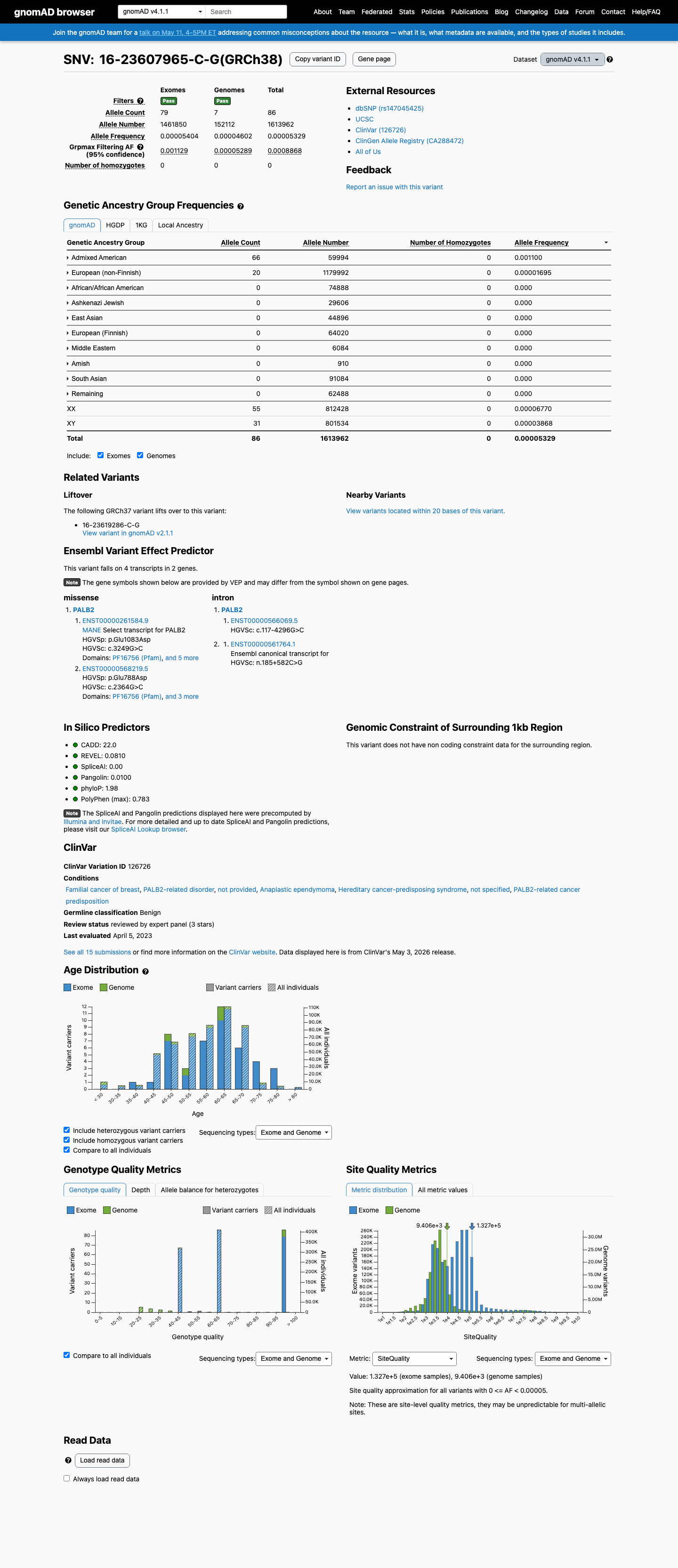 gnomAD v4.1 evidence