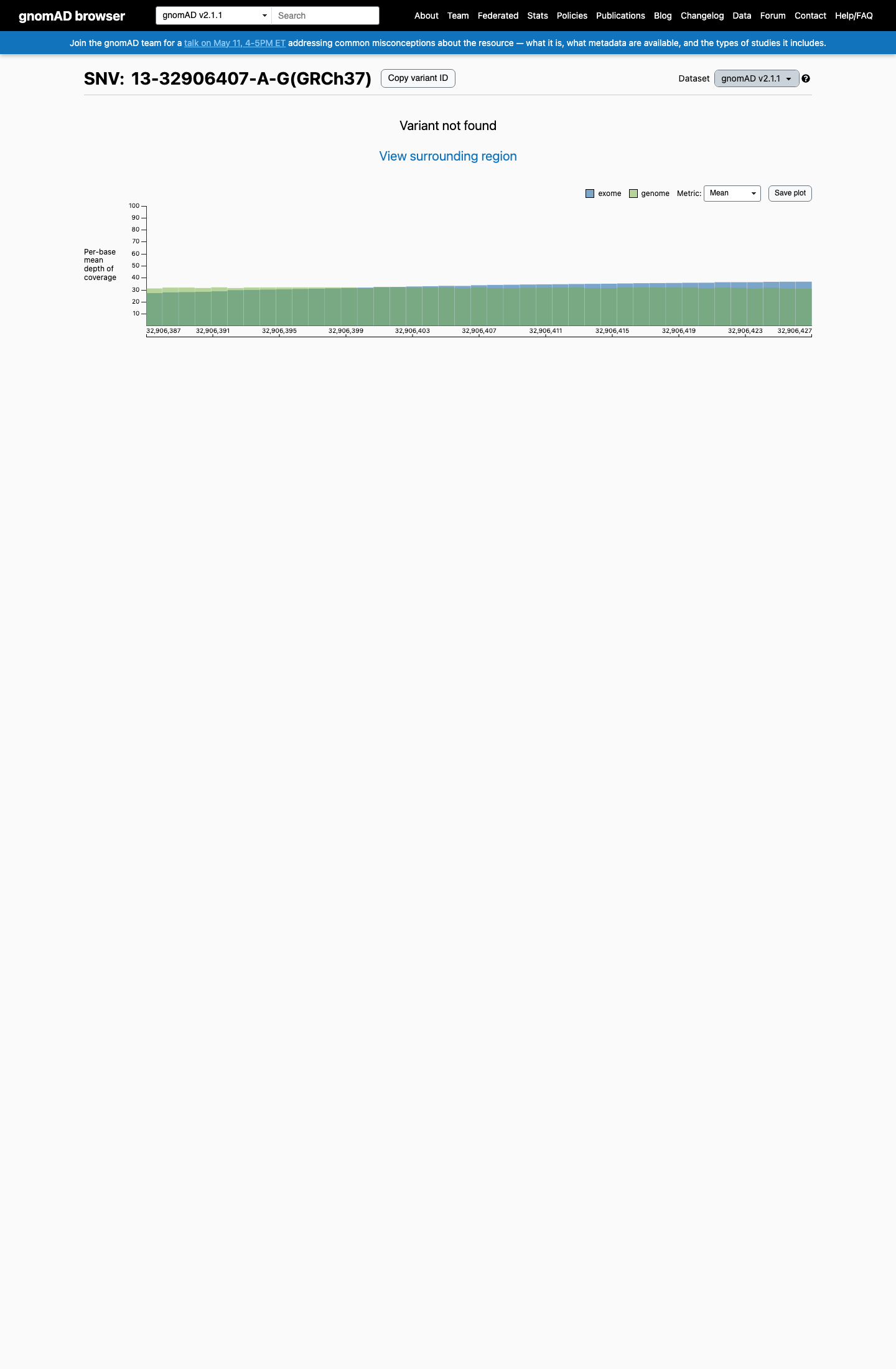 gnomAD v2.1 evidence