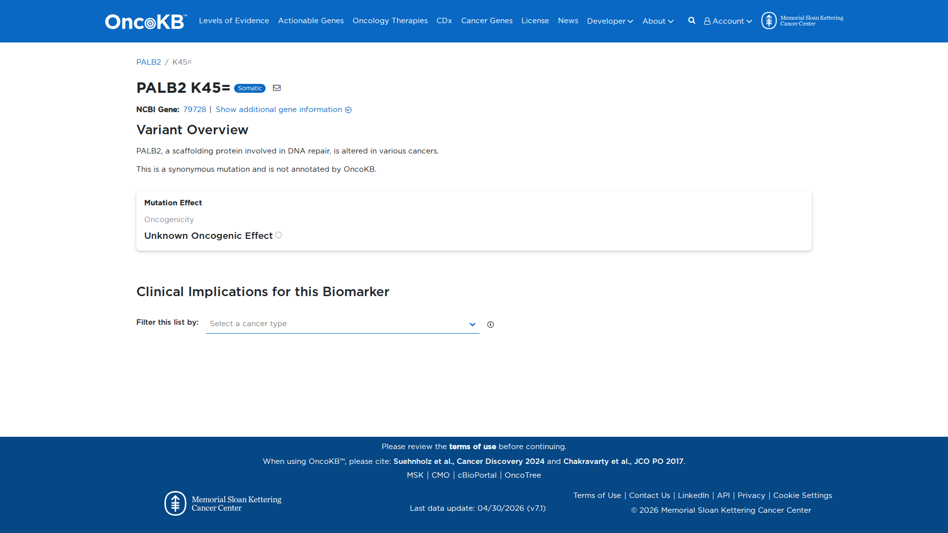 OncoKB Preview