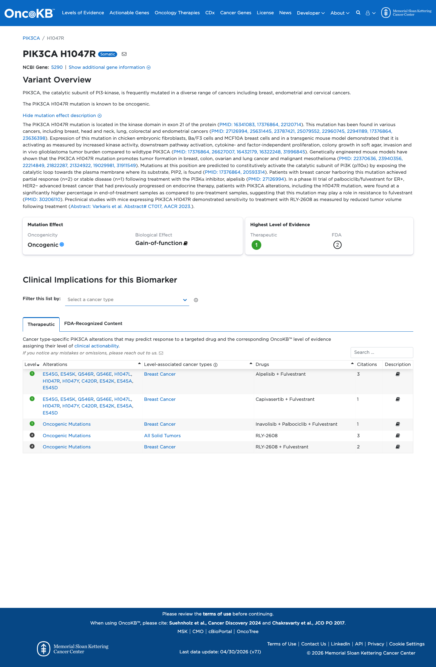 Functional evidence