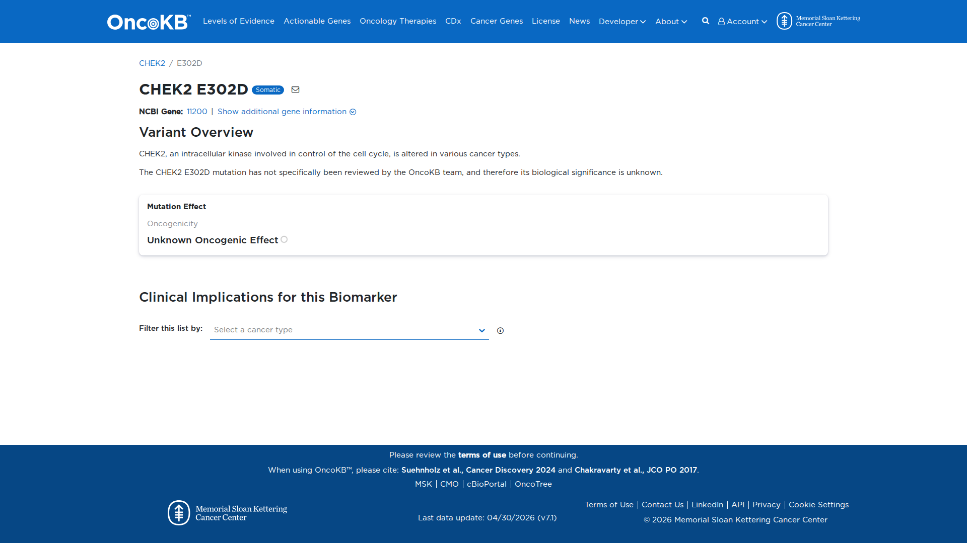 OncoKB Preview
