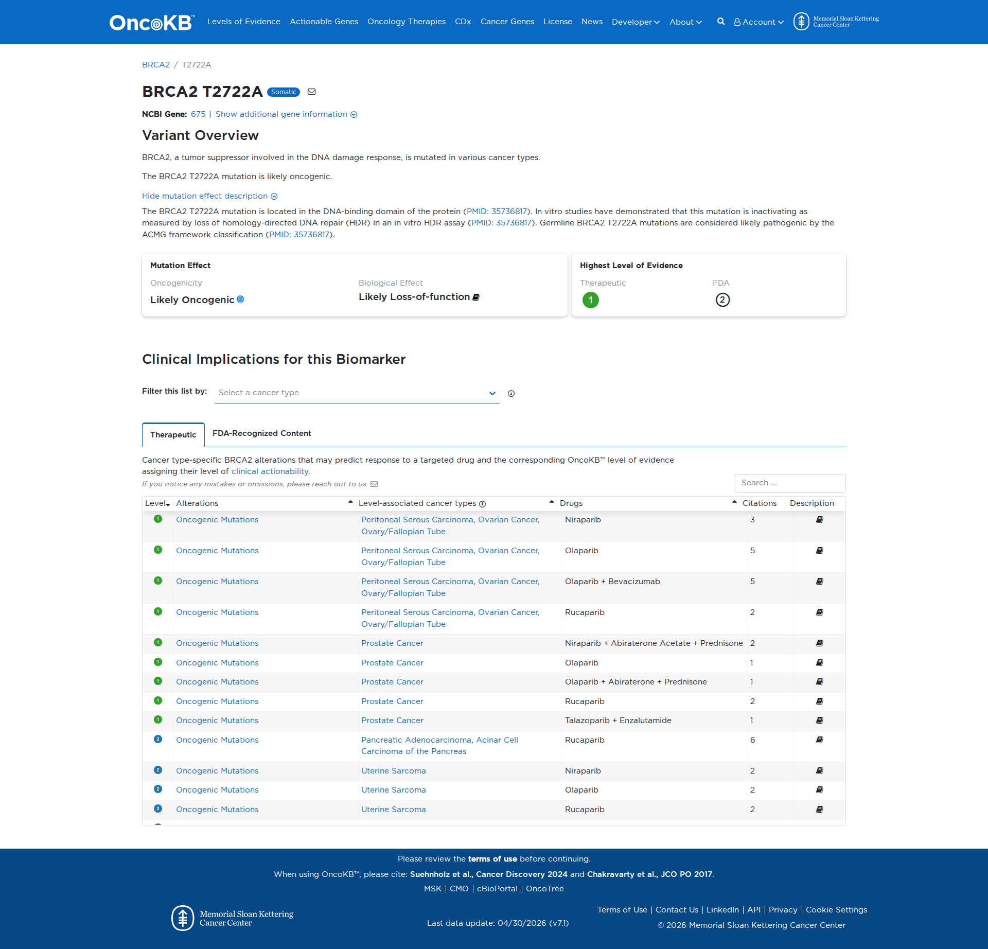 OncoKB Preview