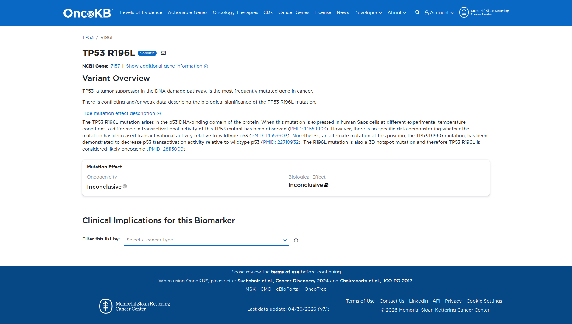 OncoKB Preview