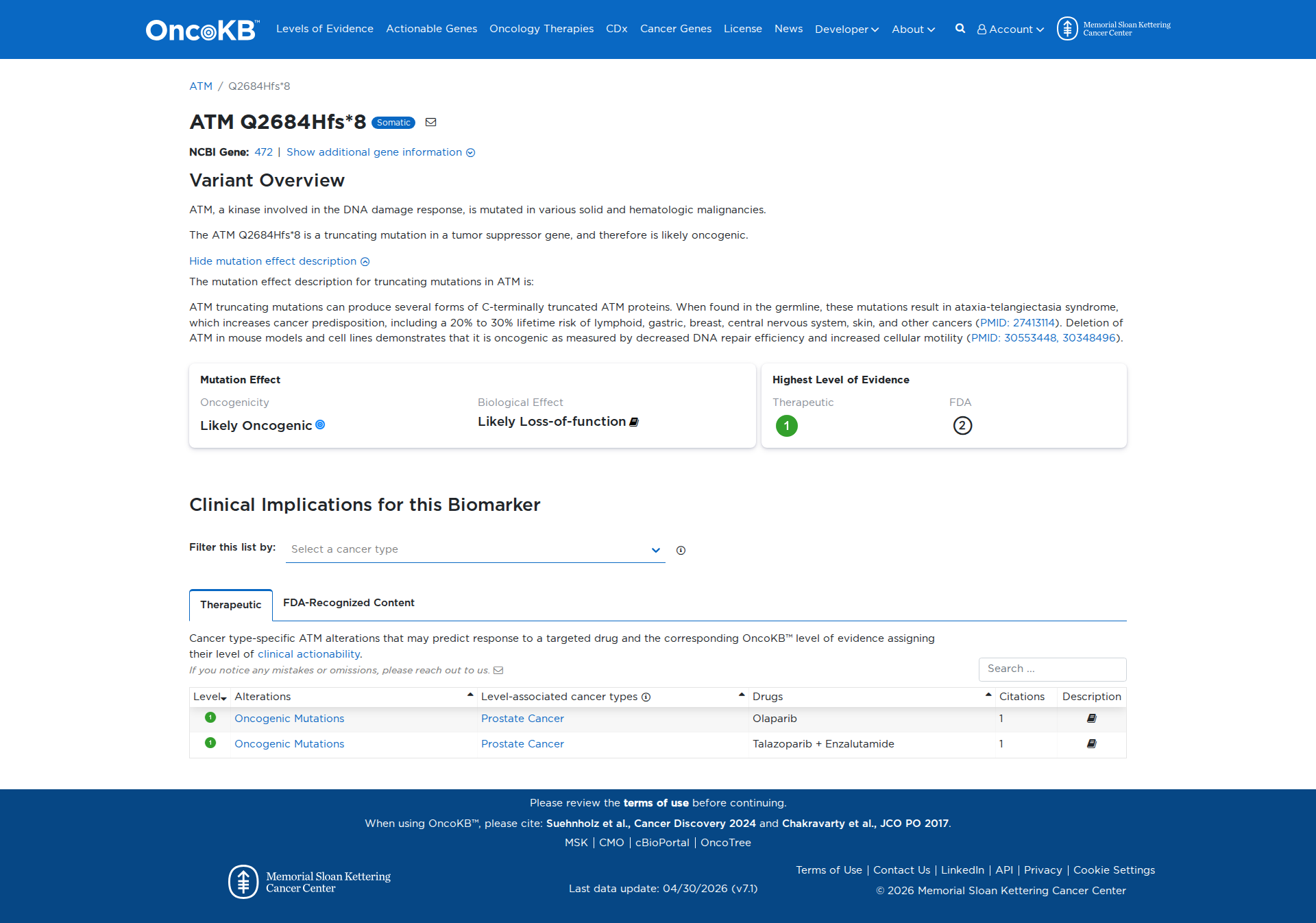 OncoKB Preview