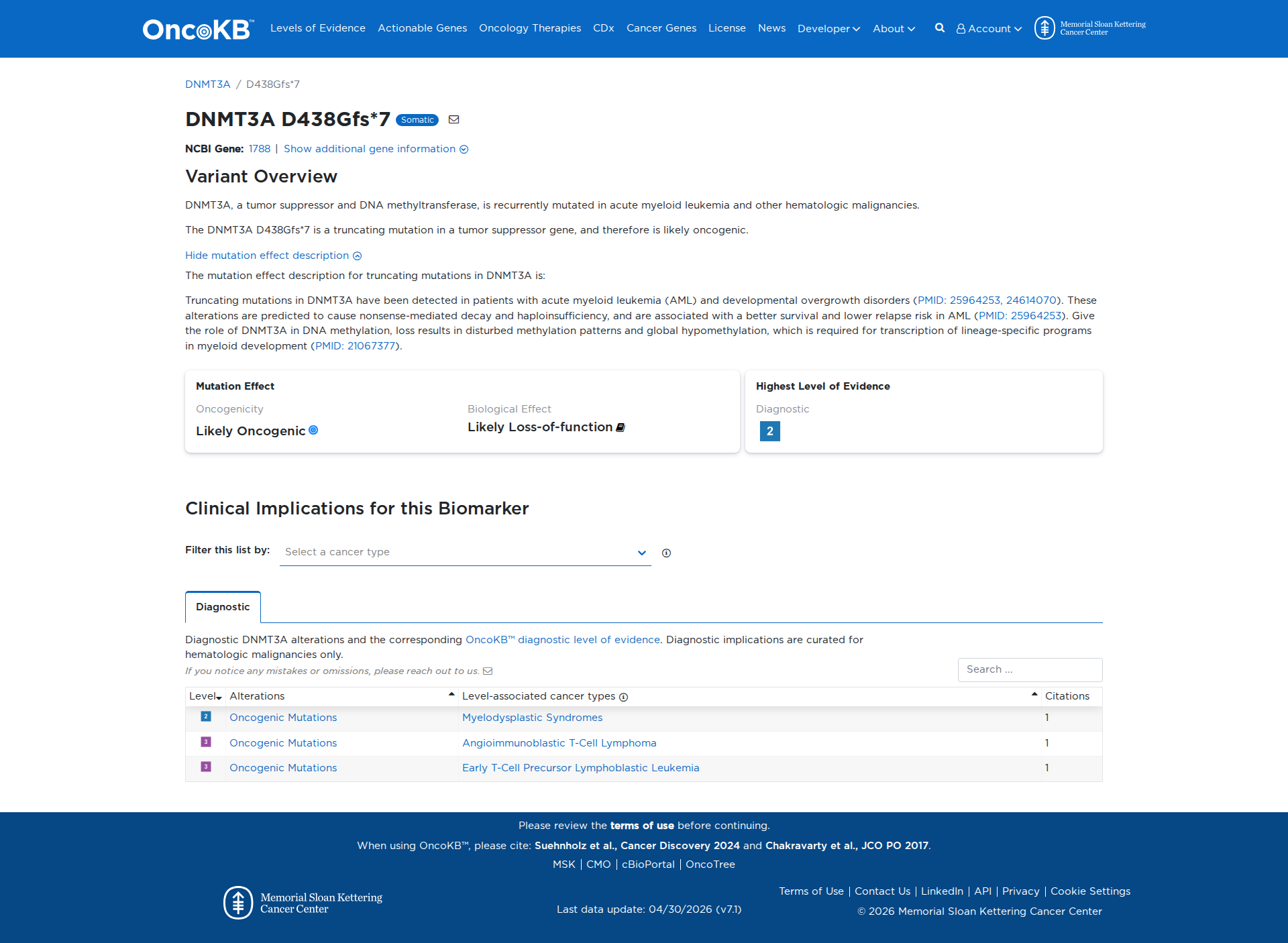 OncoKB Preview
