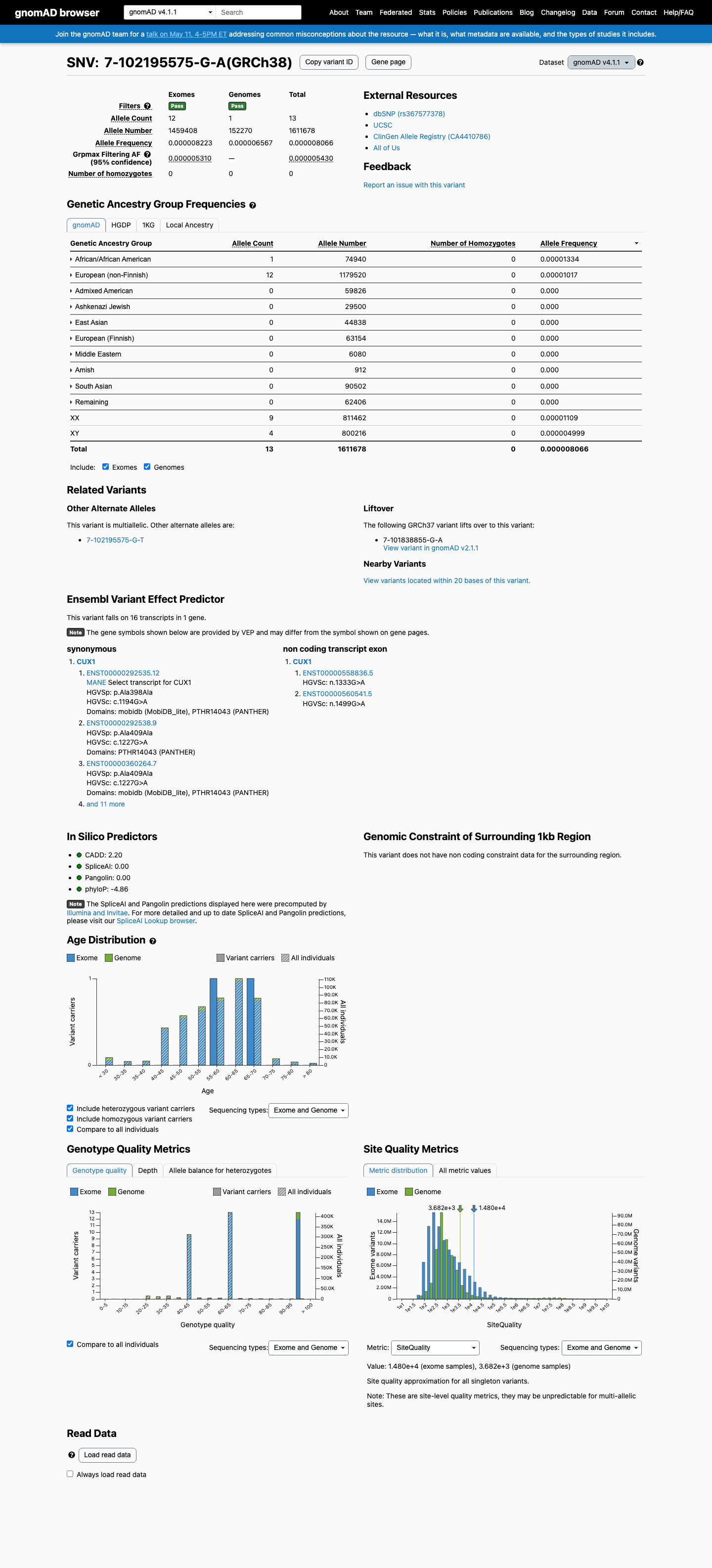 gnomAD v4.1 screenshot