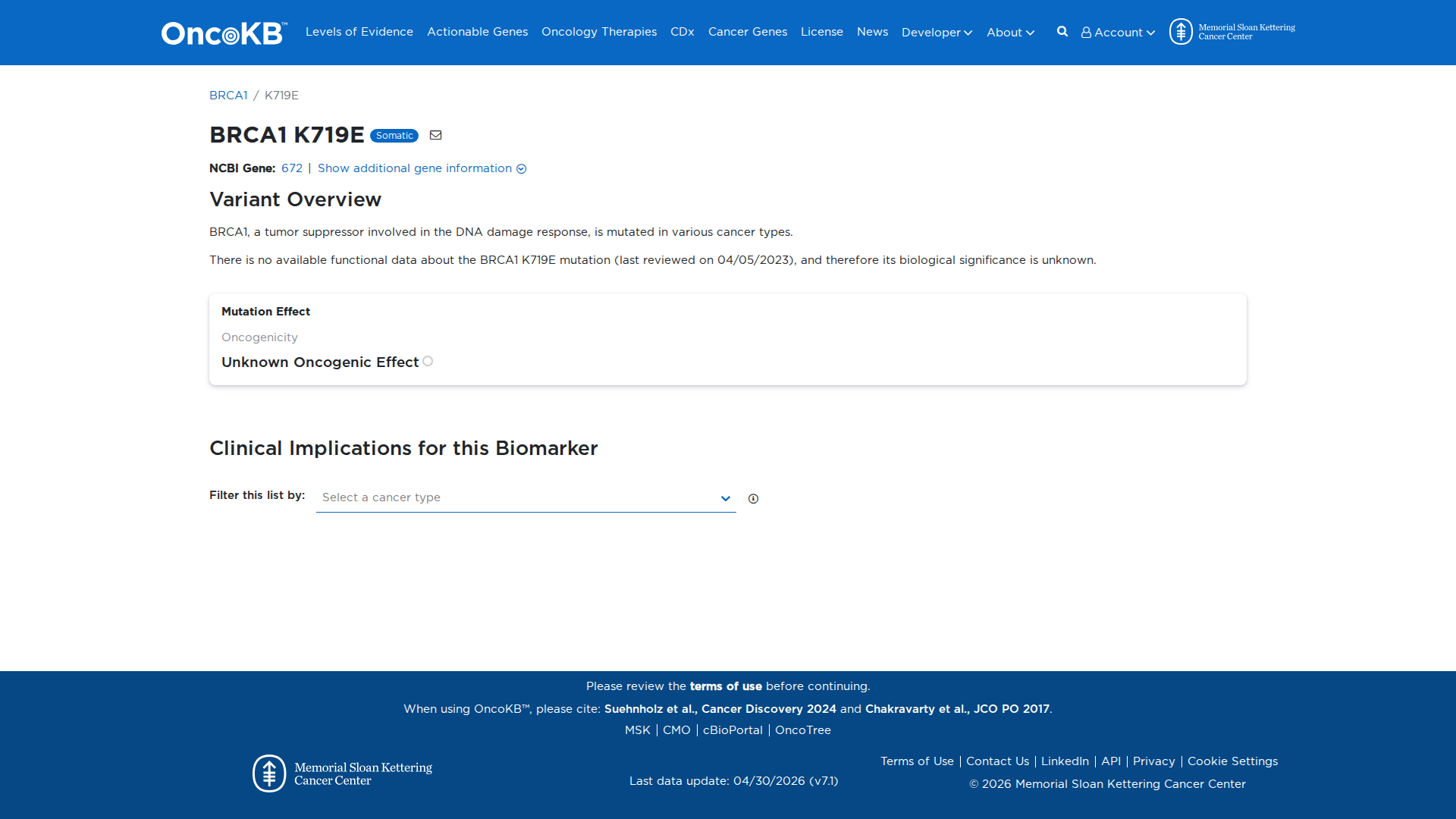OncoKB Preview