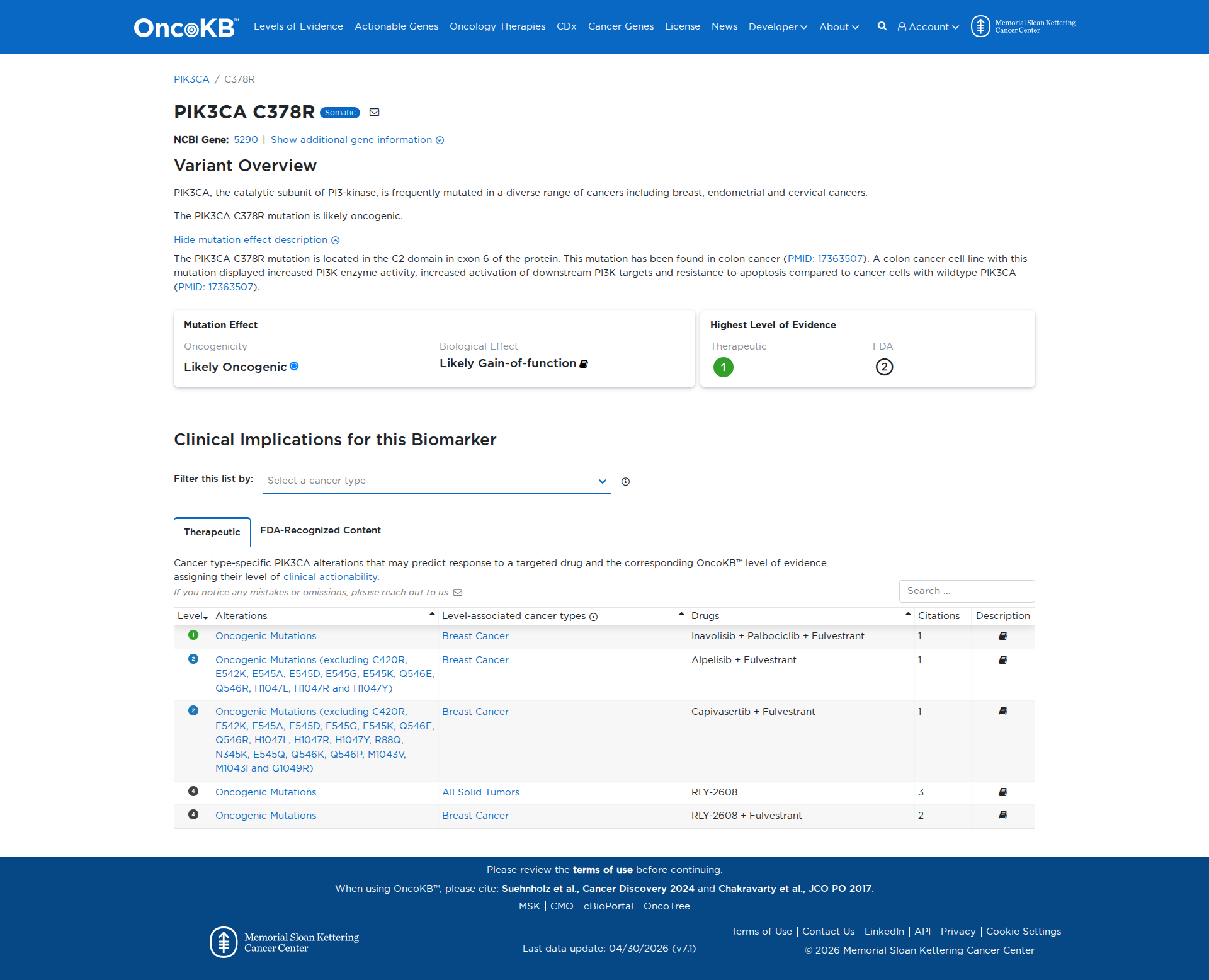 OncoKB Preview