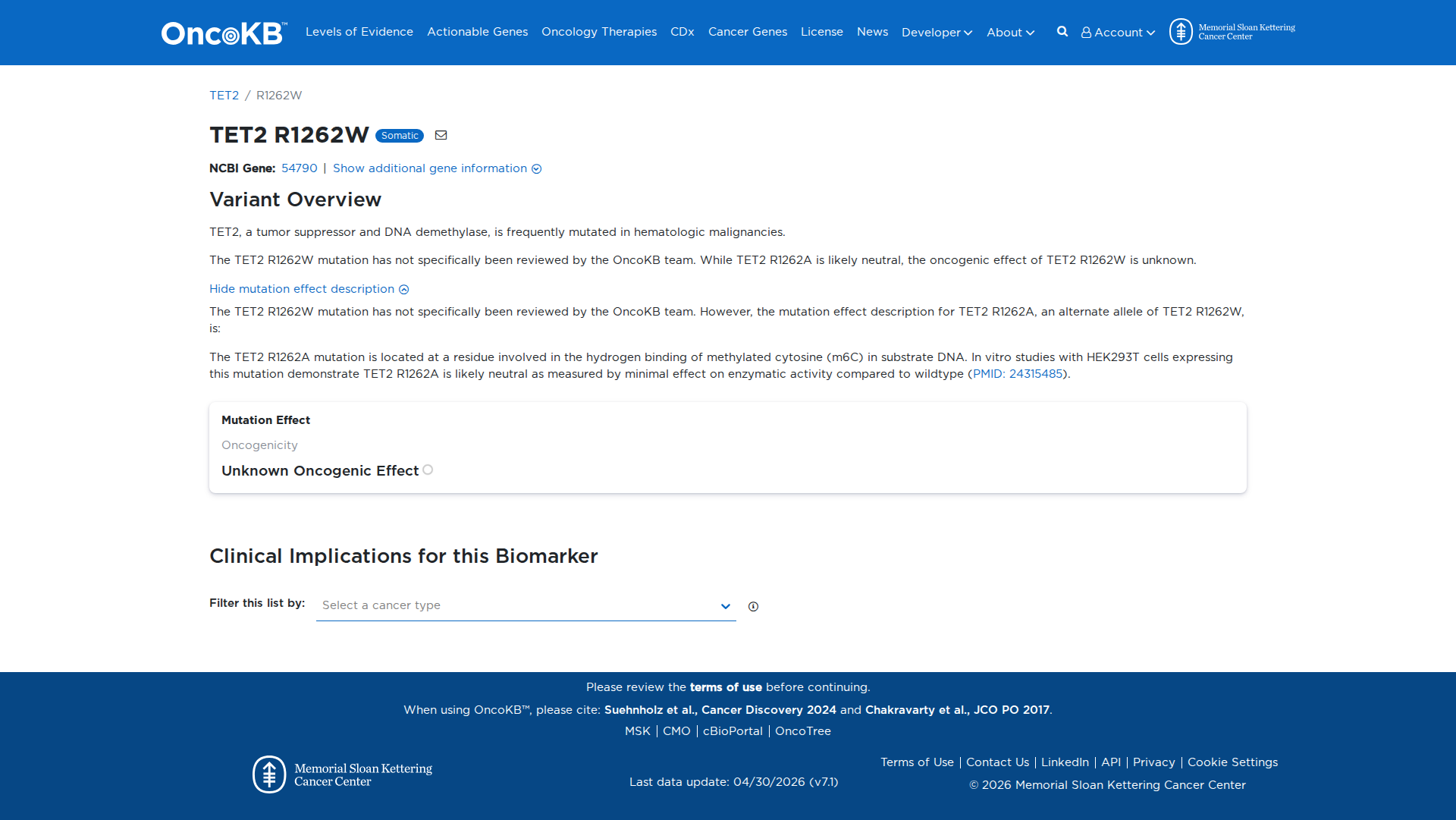 OncoKB Preview