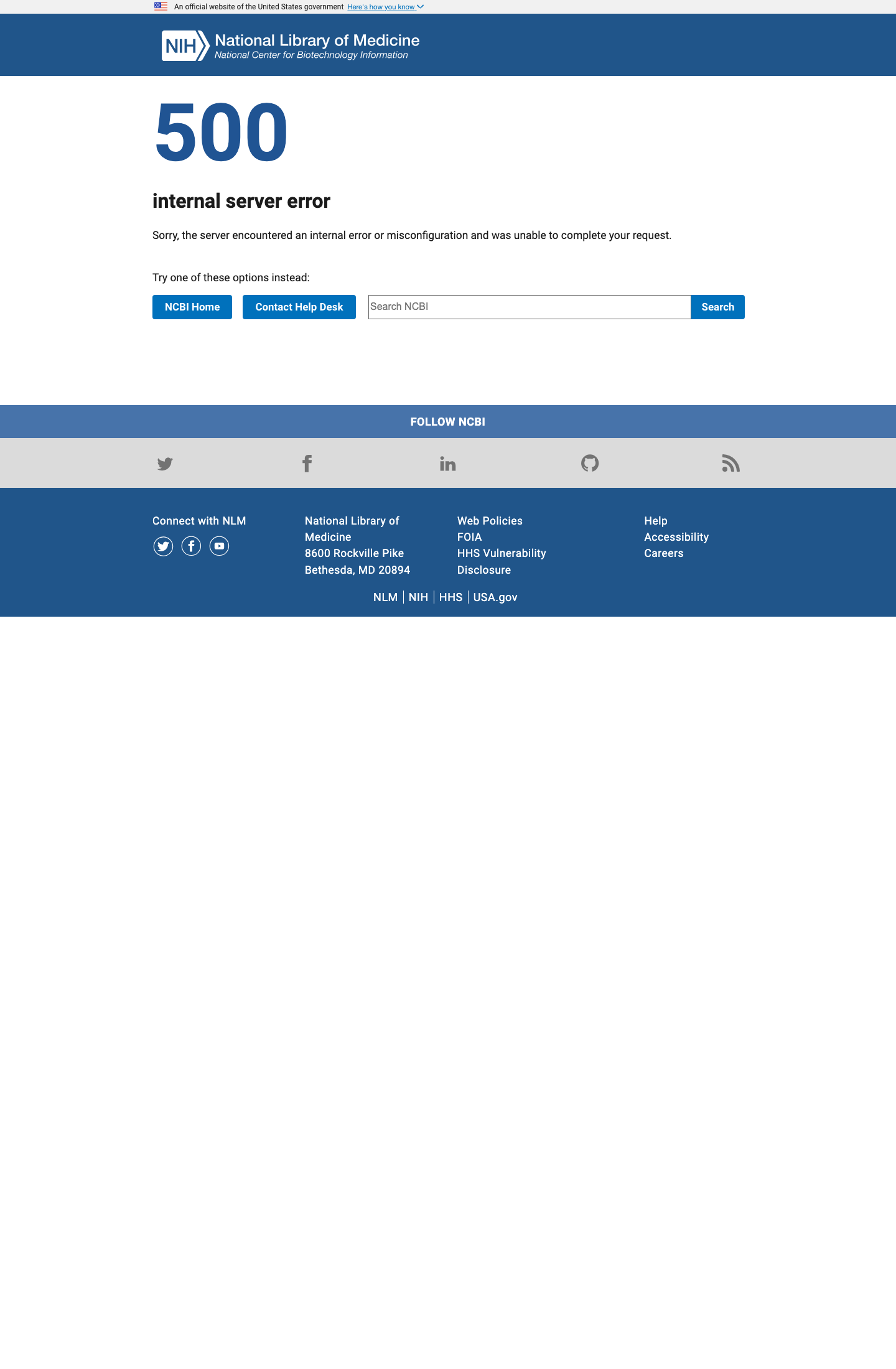 ClinVar screenshot