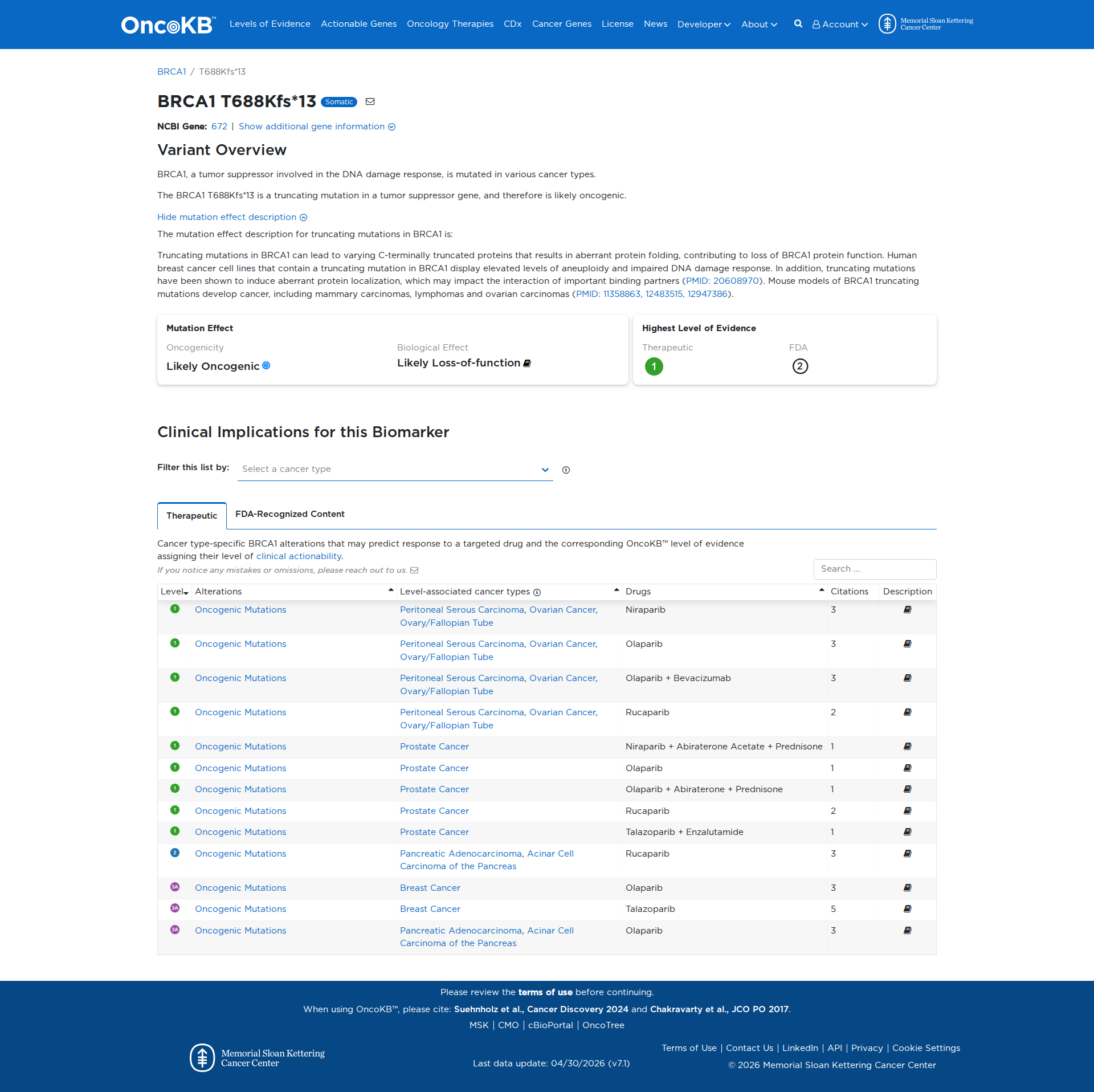 OncoKB Preview