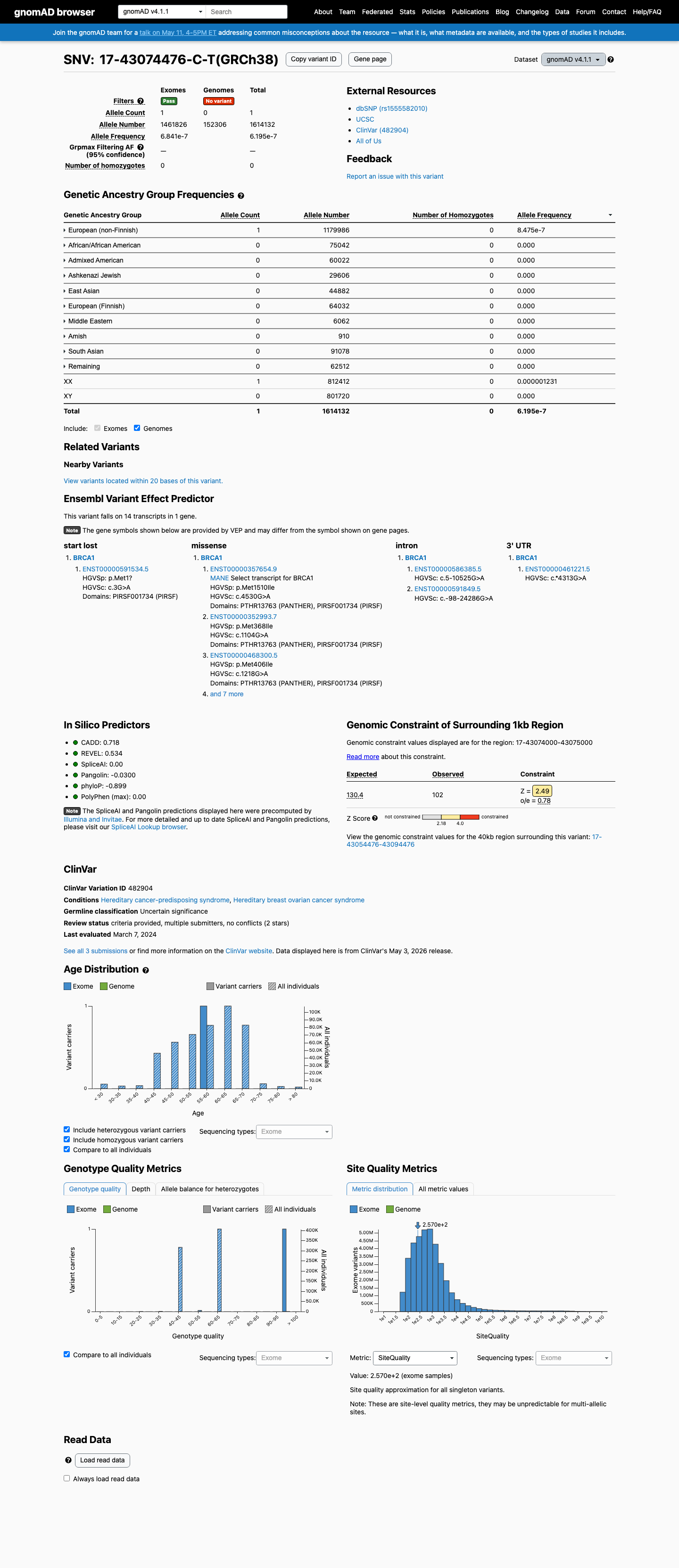 gnomAD v4.1 screenshot