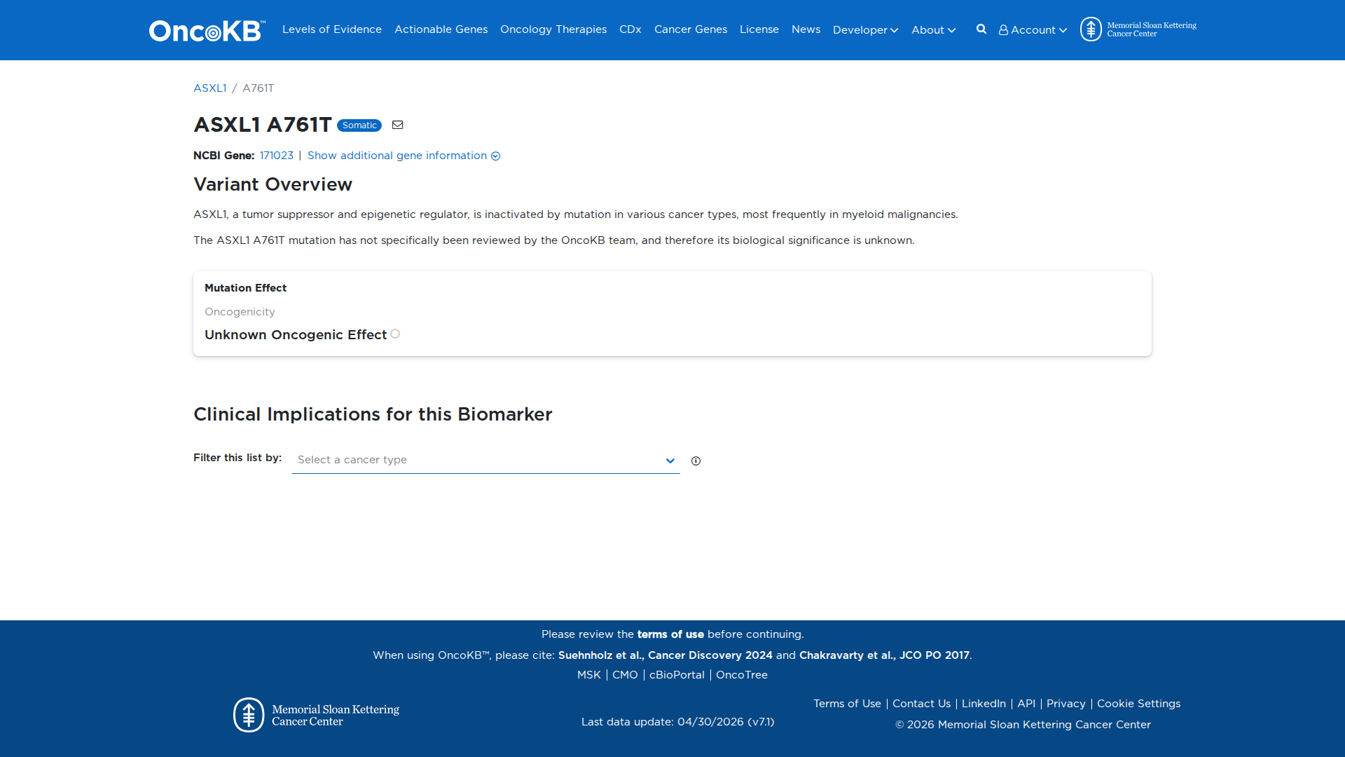 OncoKB Preview