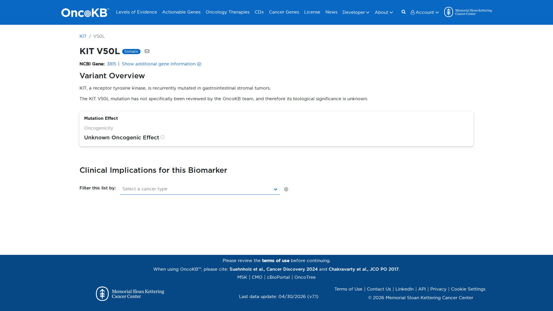 OncoKB Preview