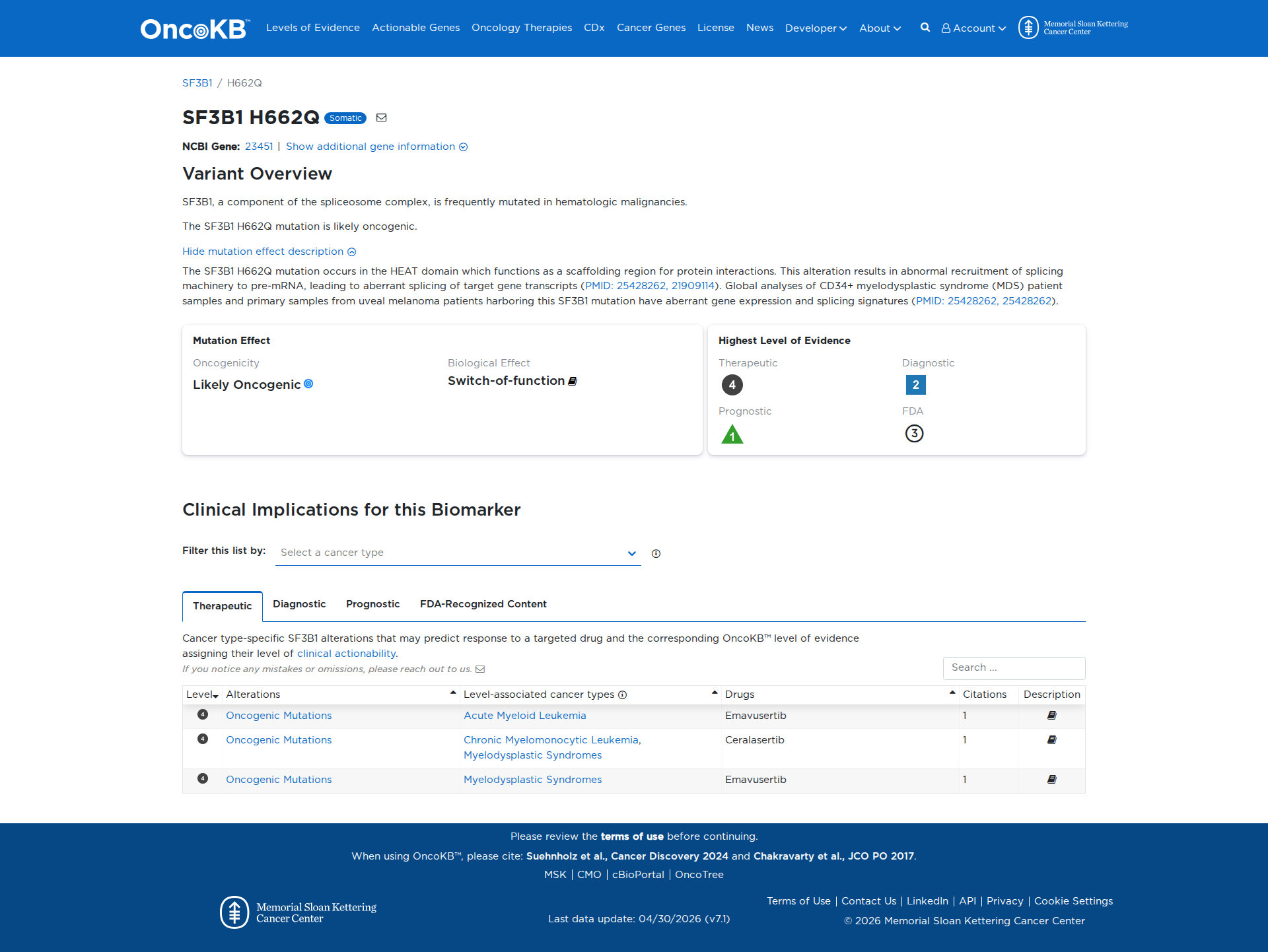 OncoKB Preview