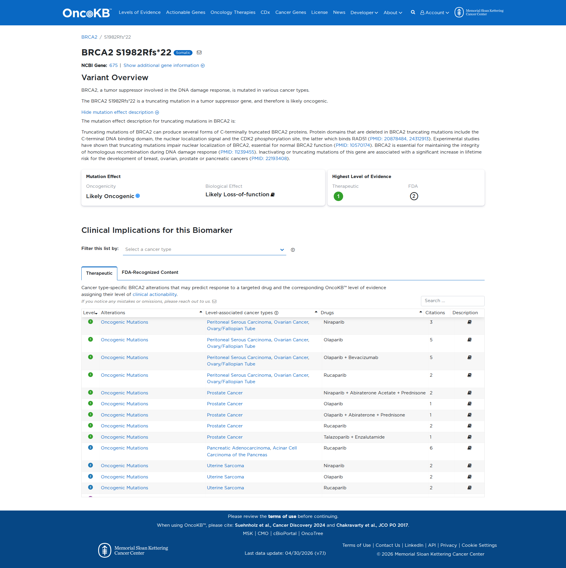 OncoKB Preview