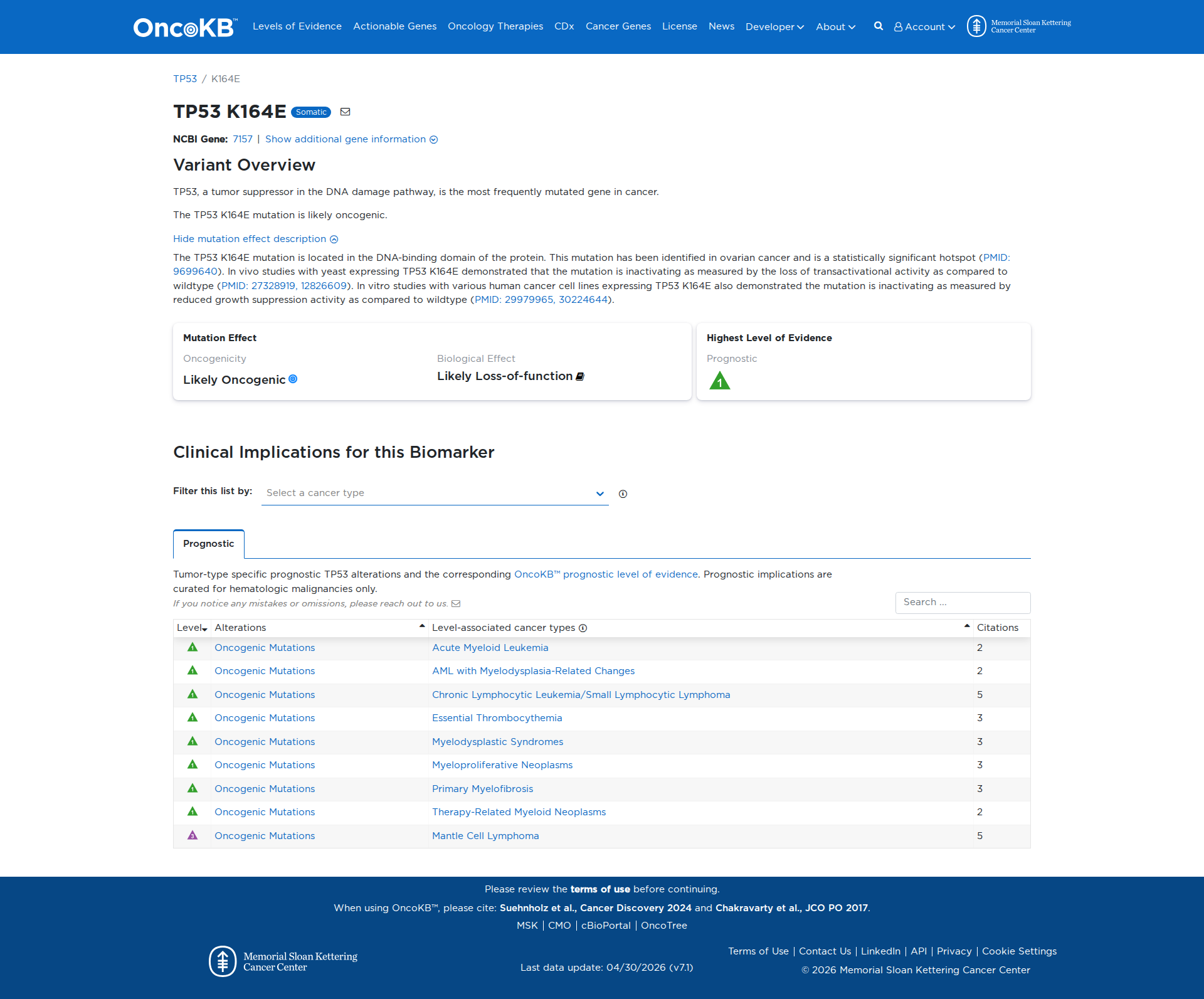 OncoKB Preview