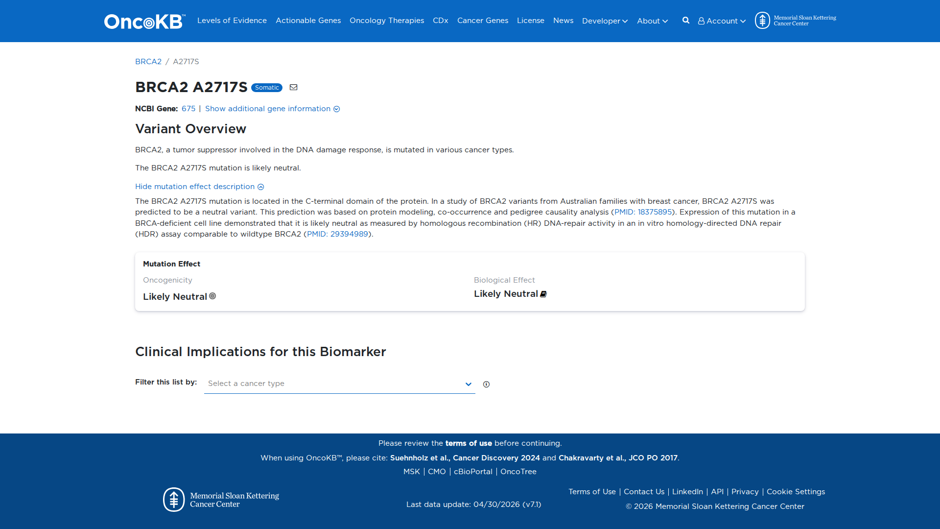 OncoKB Preview
