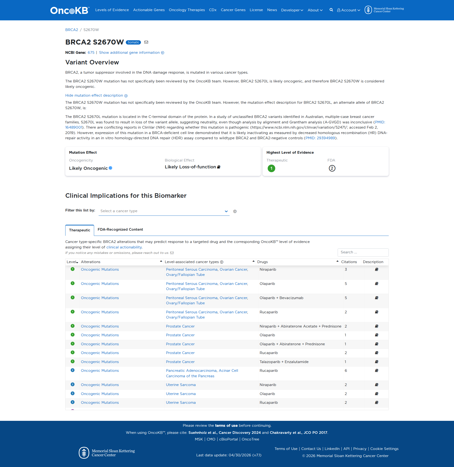 OncoKB Preview