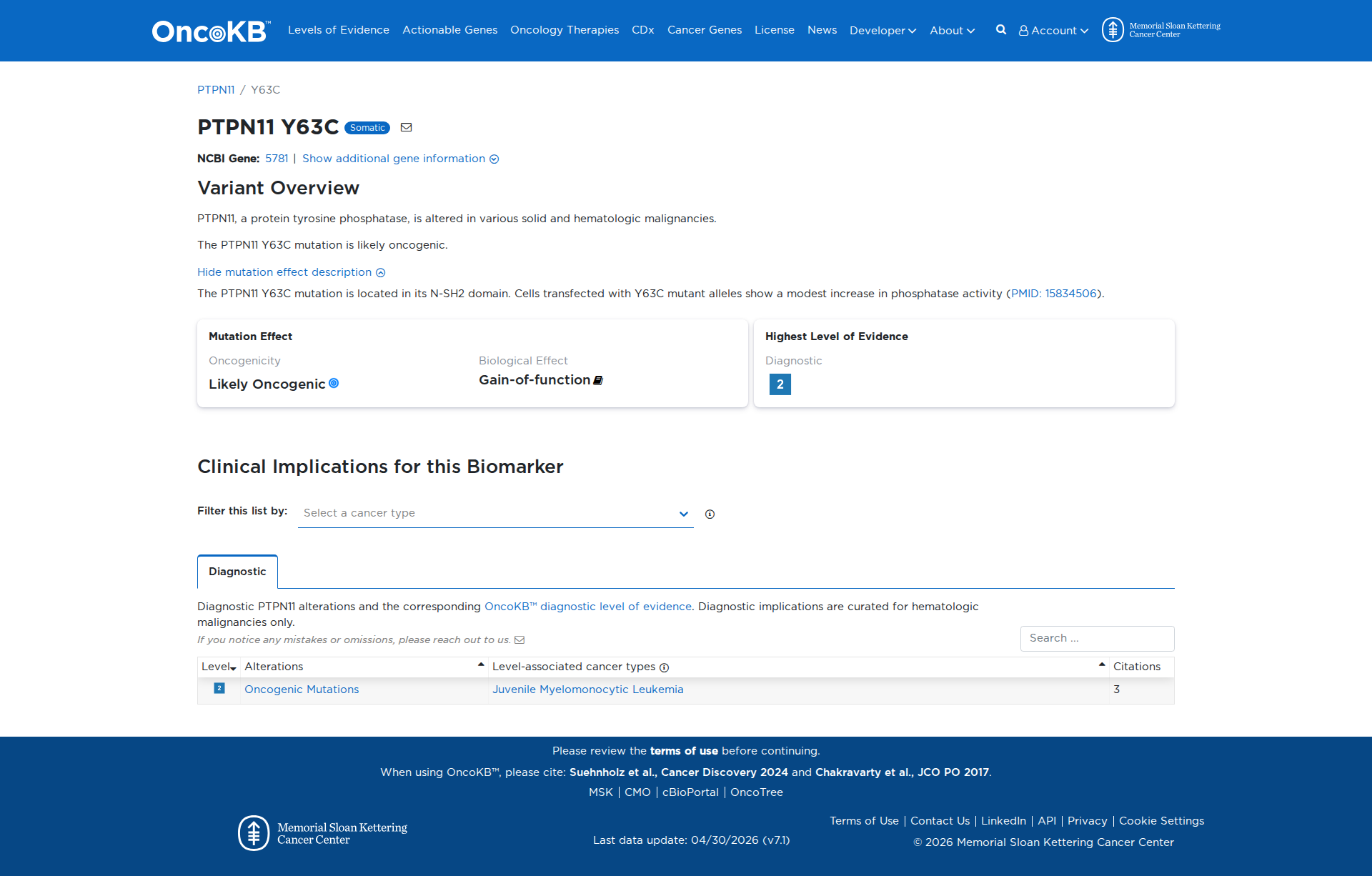 OncoKB Preview