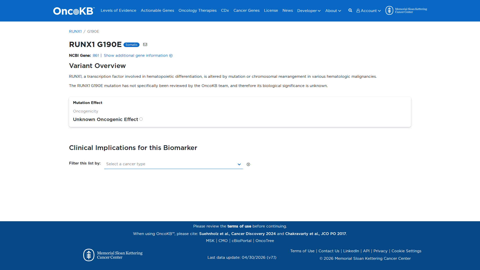 OncoKB Preview