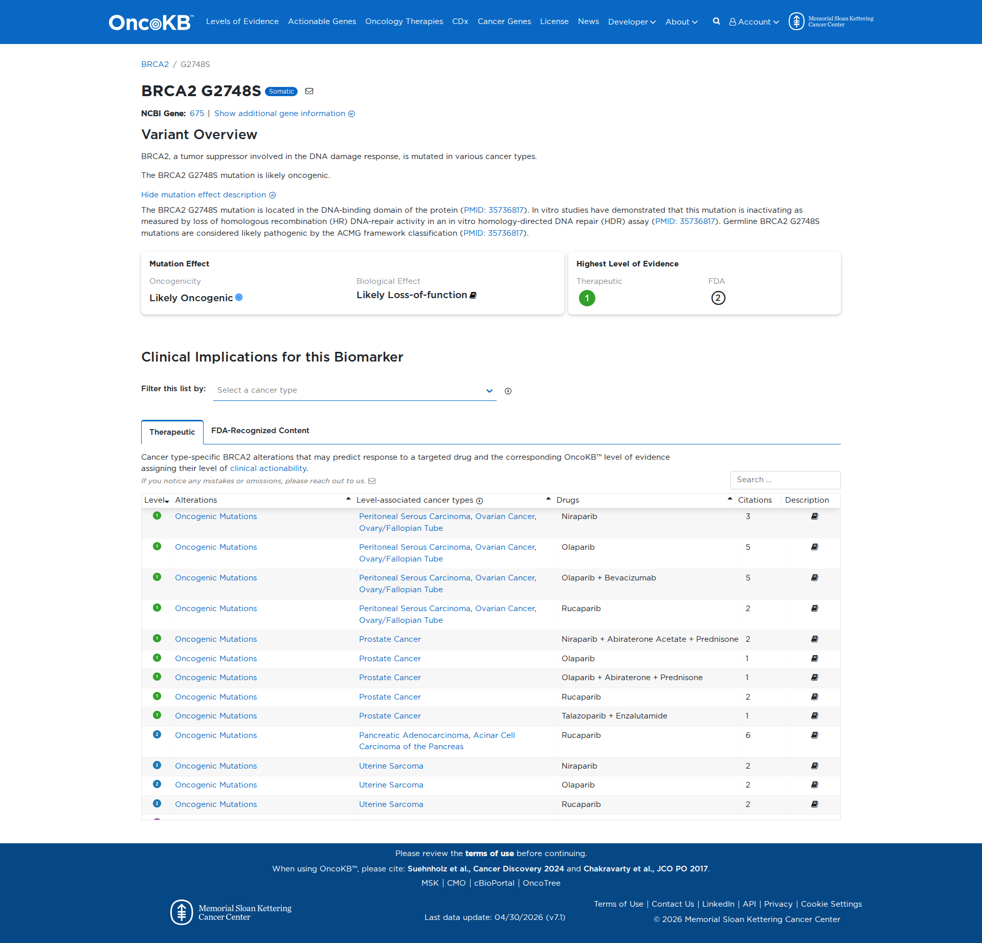 OncoKB Preview