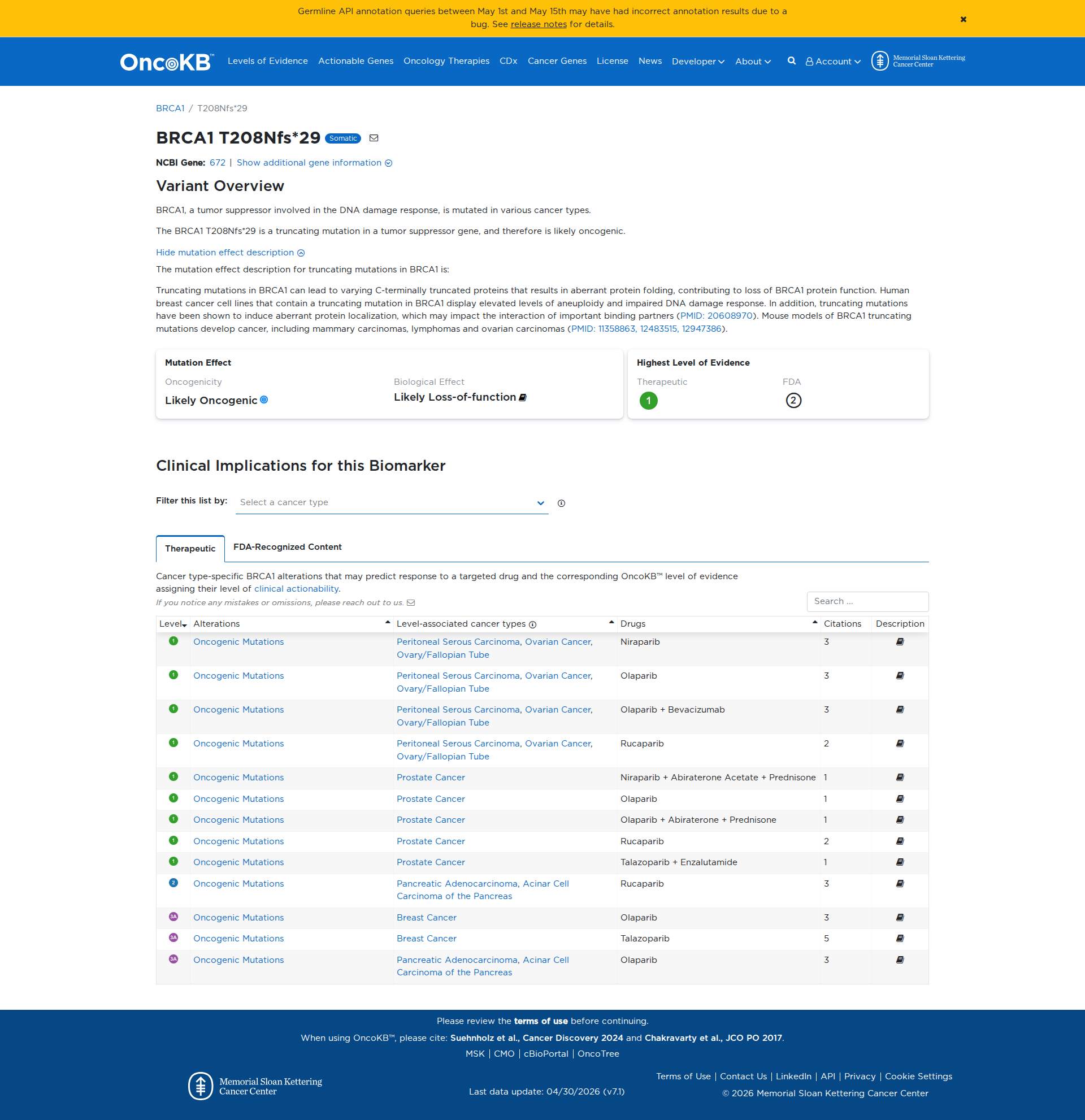 OncoKB Preview