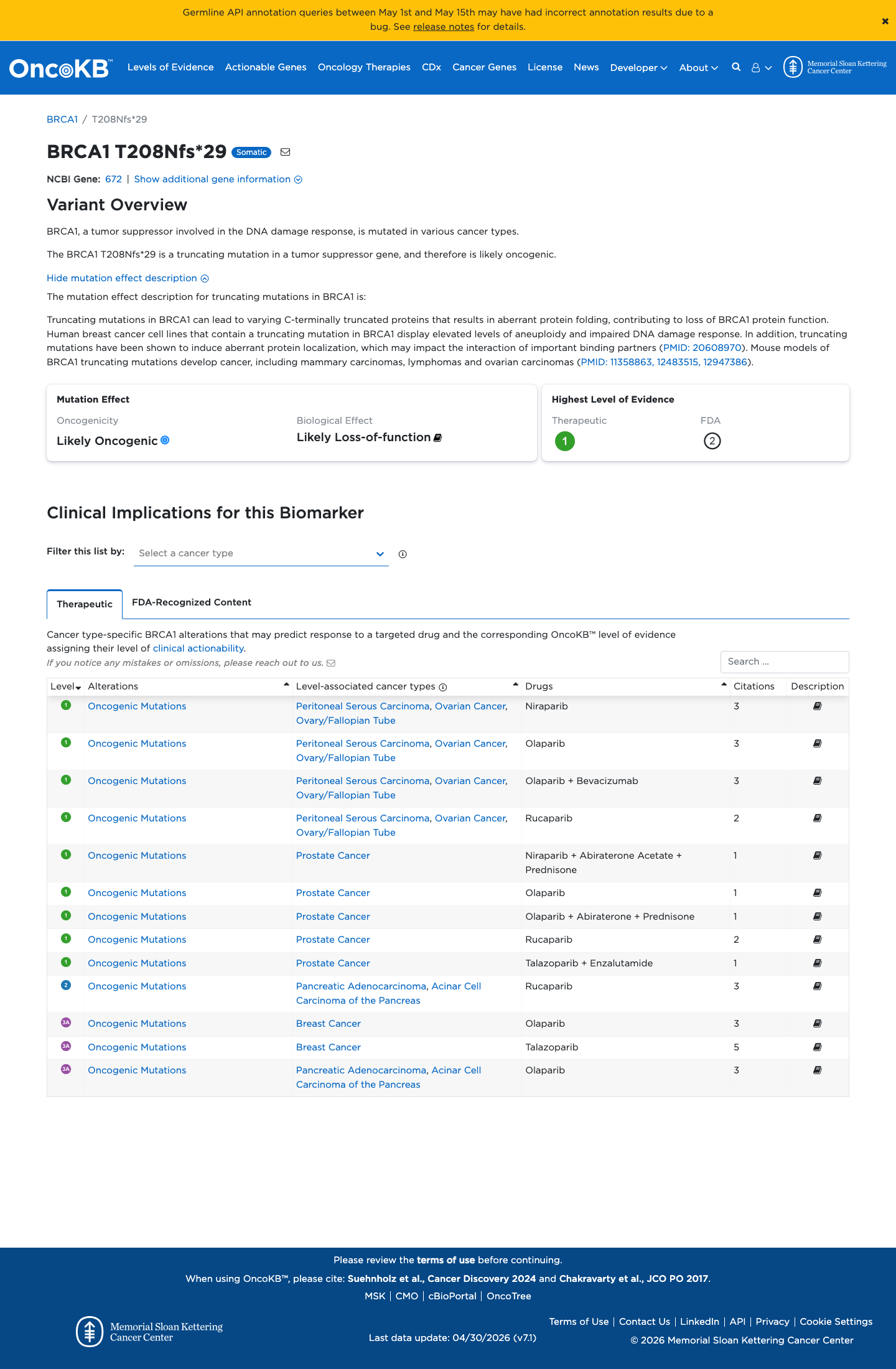 Functional evidence