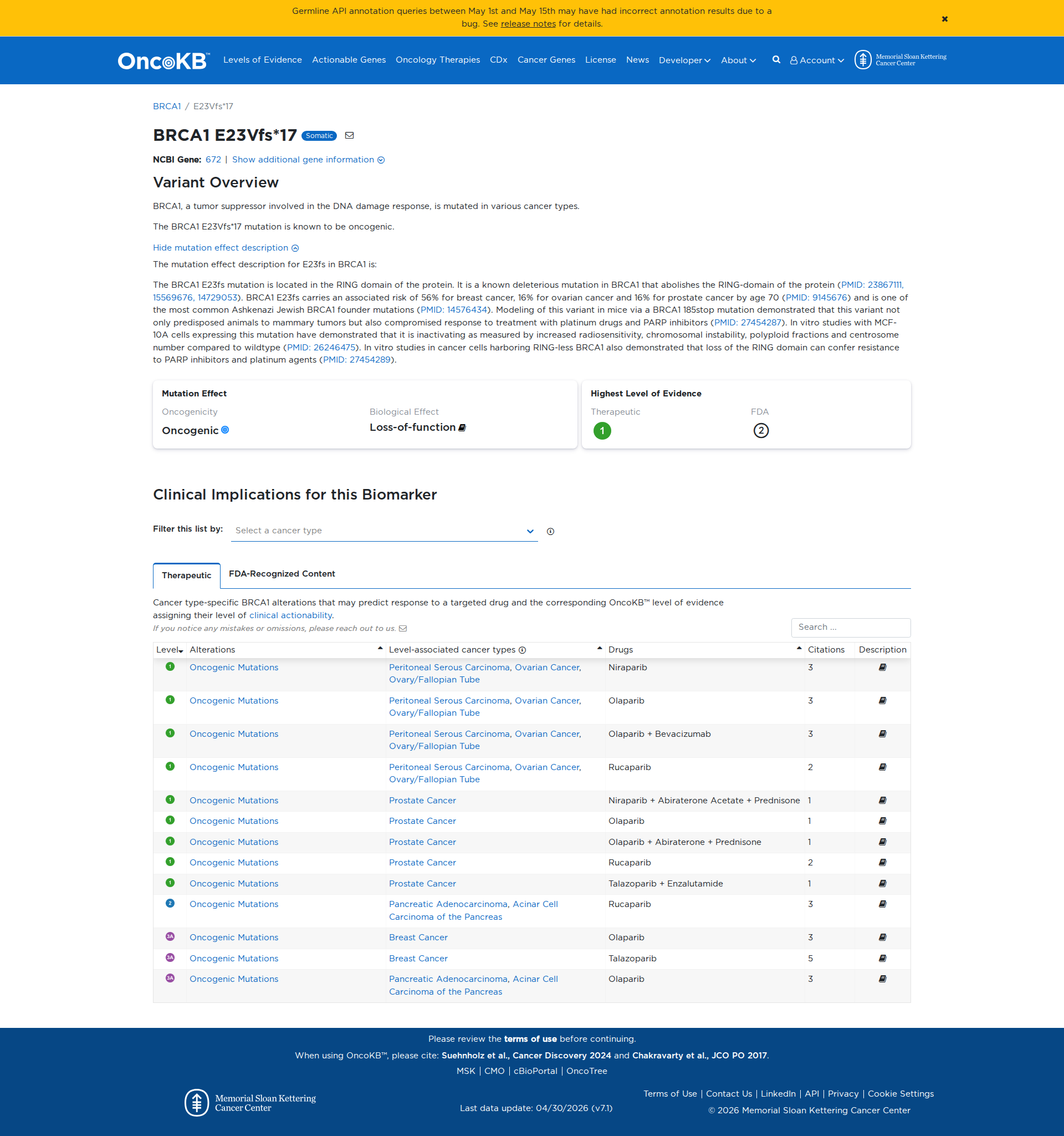 OncoKB Preview