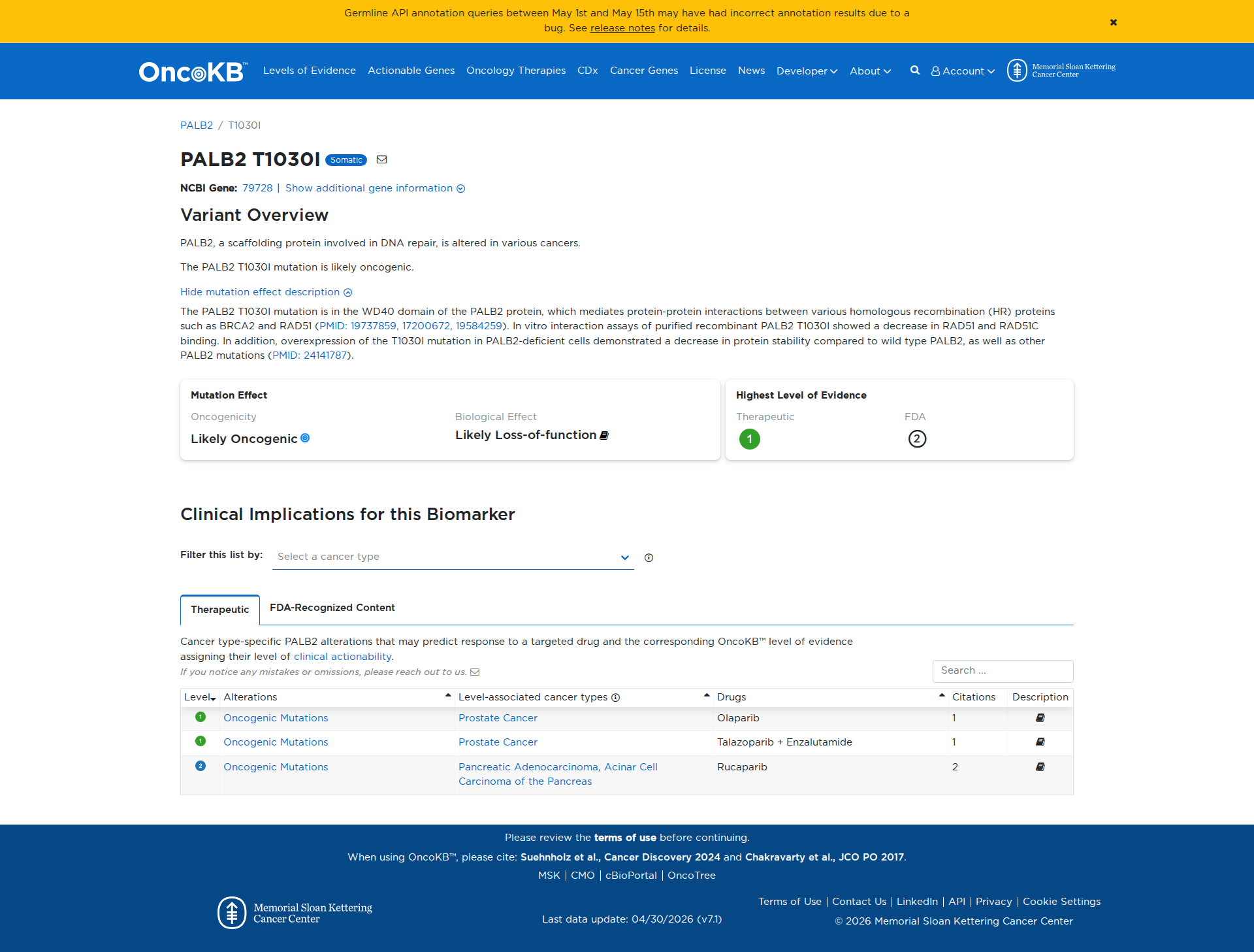 OncoKB Preview
