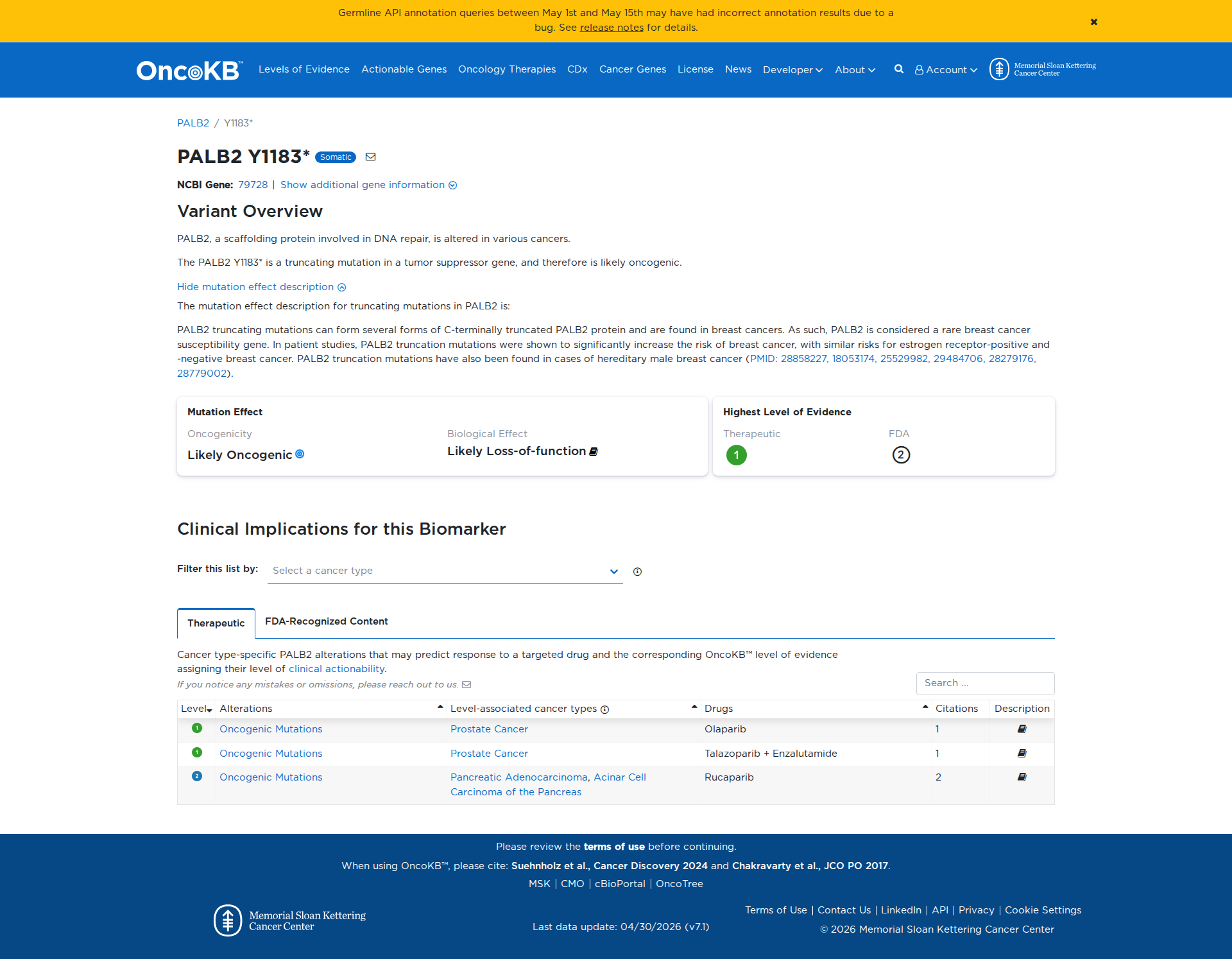 OncoKB Preview