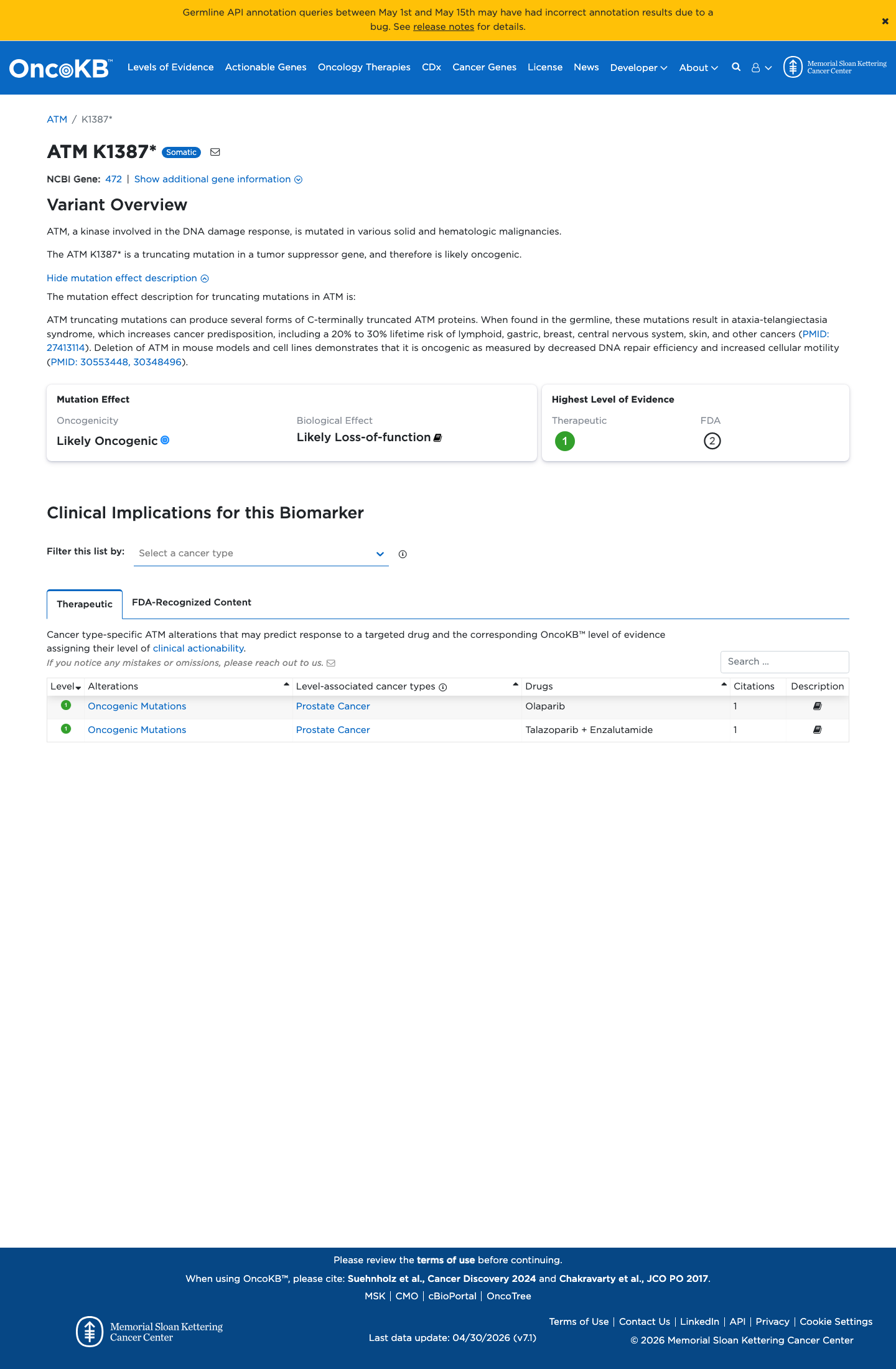 Functional evidence